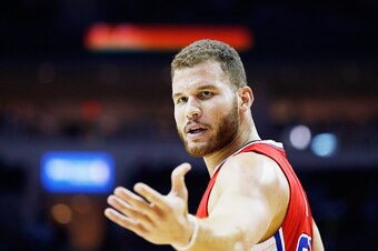 HOUSTON, TX - NOVEMBER 28:  Blake Griffin #32 of the Los Angeles Clippers argues a call during their game against the Houston Rockets at the Toyota Center on November 28, 2014 in Houston, Texas.  NOTE TO USER: User expressly acknowledges and agrees that, 