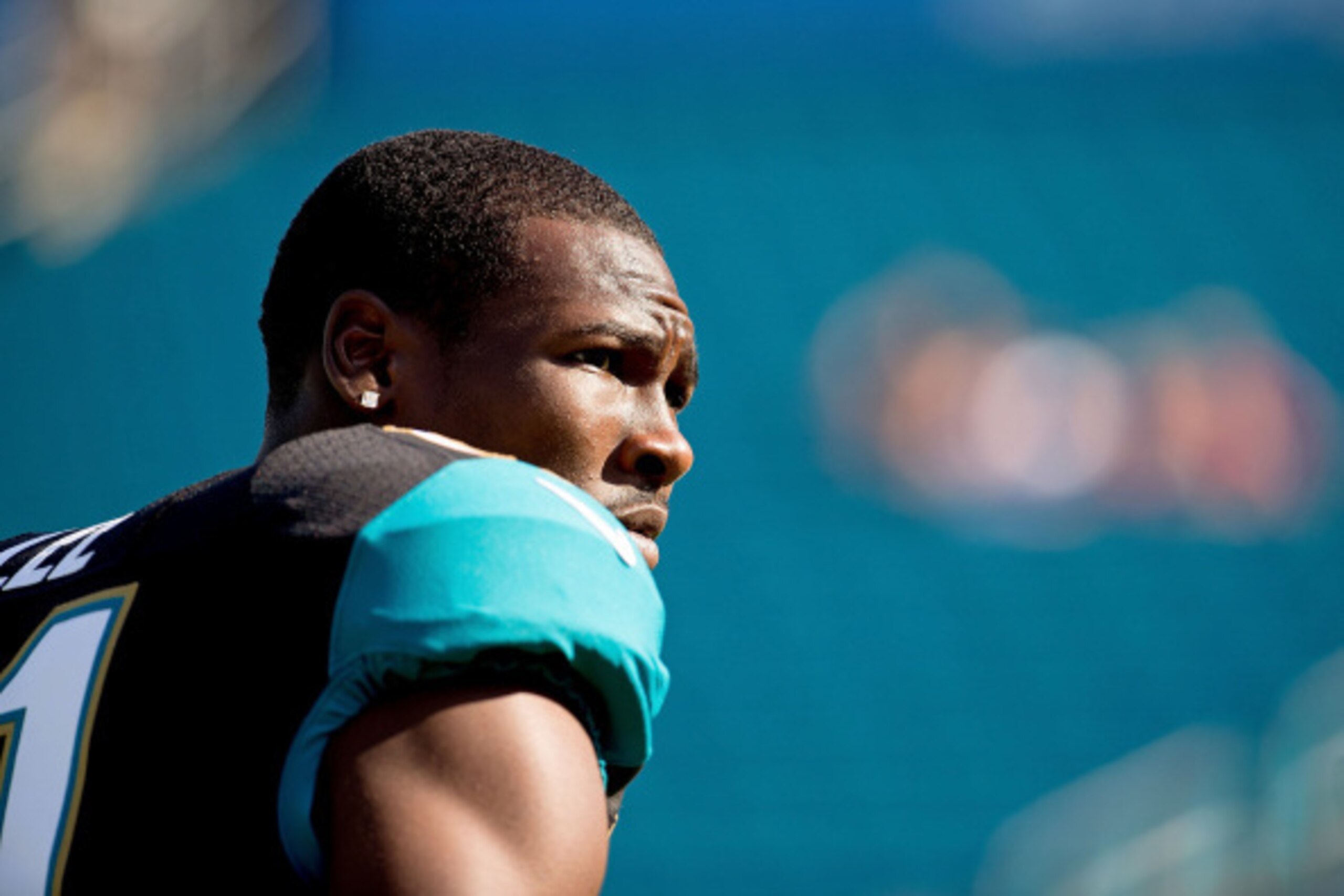 JACKSONVILLE, FL - AUGUST 28: Marqise Lee #11 of the Jacksonville Jaguars looks on before the game against the Atlanta Falcons at EverBank Field on August 28, 2014 in Jacksonville, Florida.  (Photo by Rob Foldy/Getty Images)