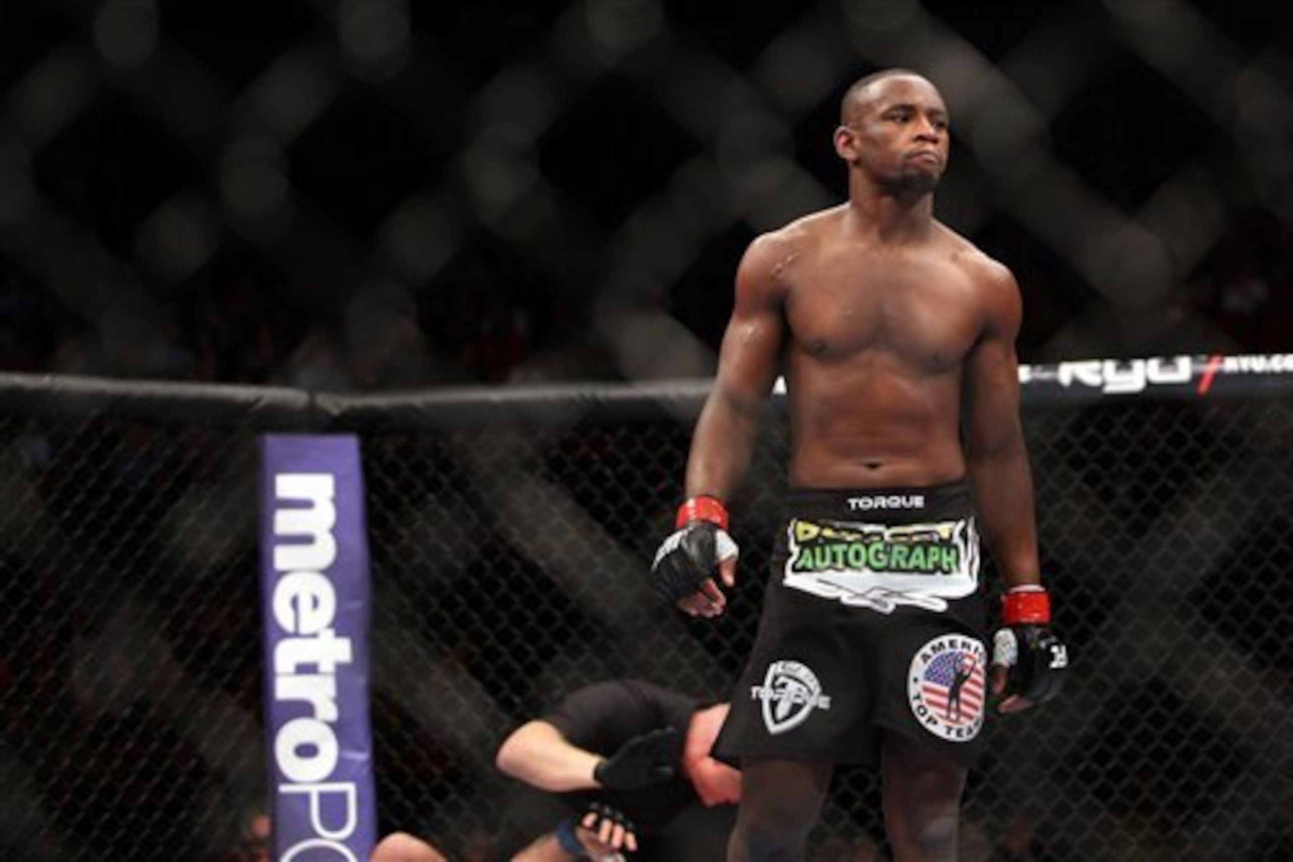 Yves Edwards after knocking out Jeremy Stephens.