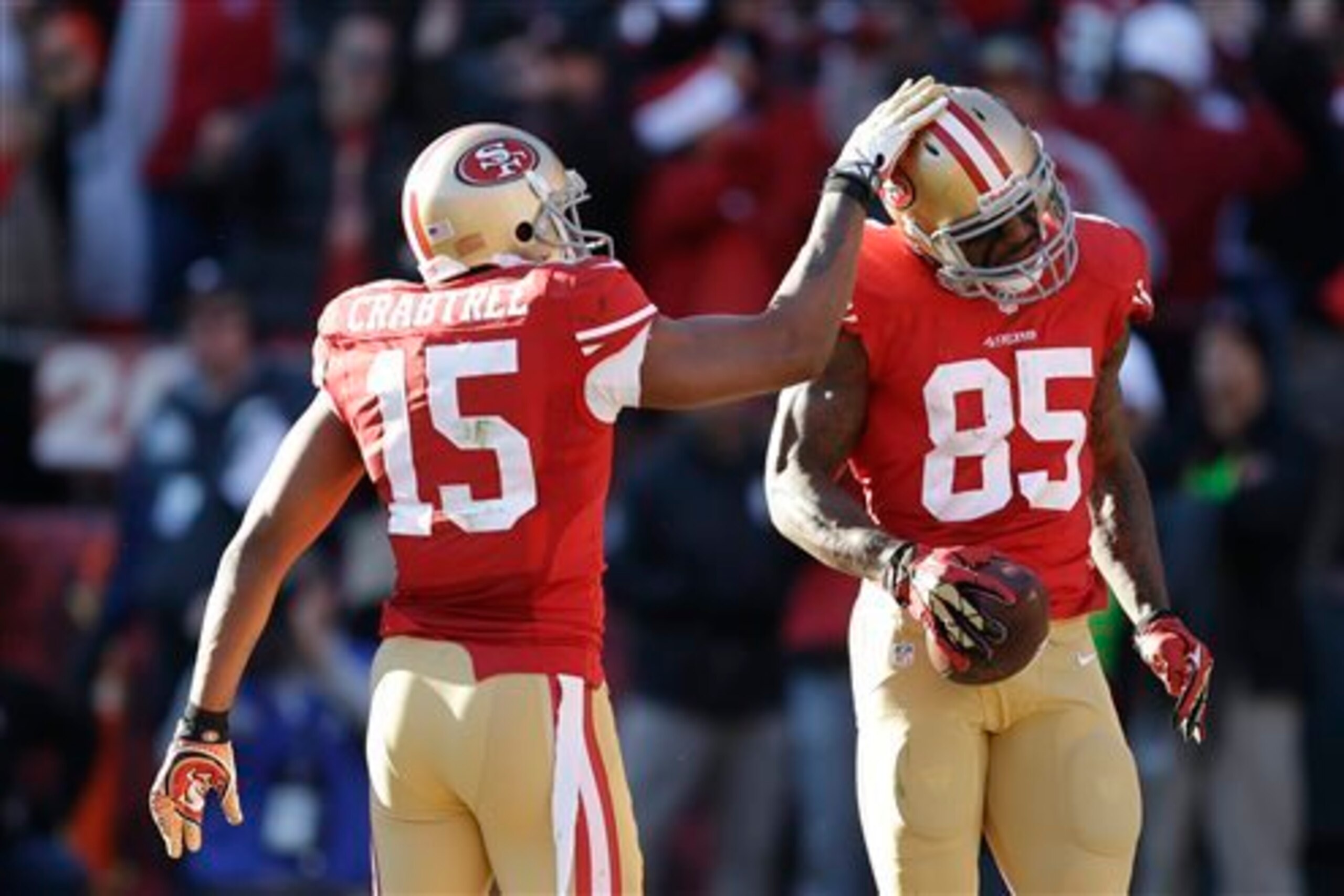 Michael Crabtree and Vernon Davis have not played up to par in 2014.