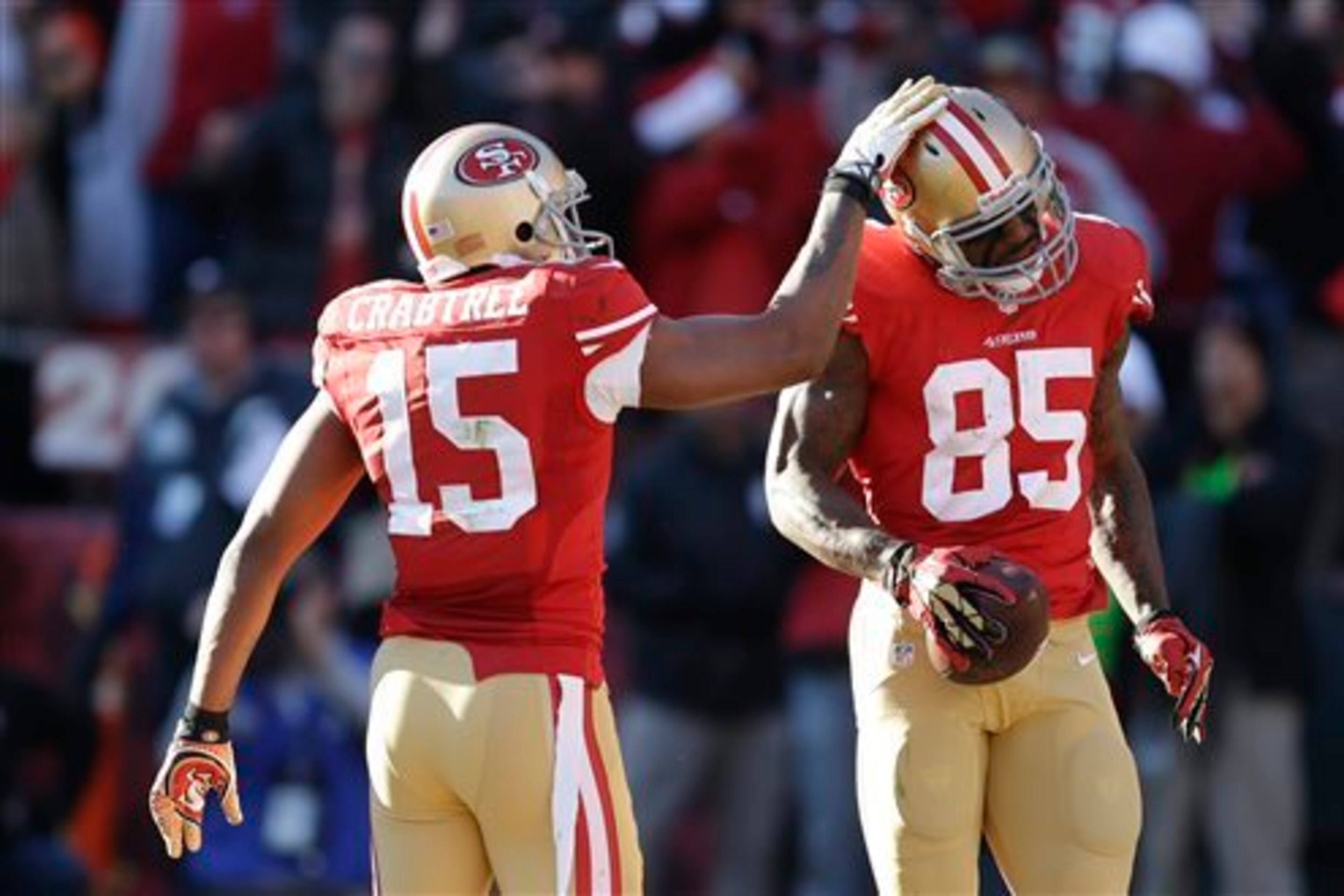 Michael Crabtree and Vernon Davis have not played up to par in 2014.