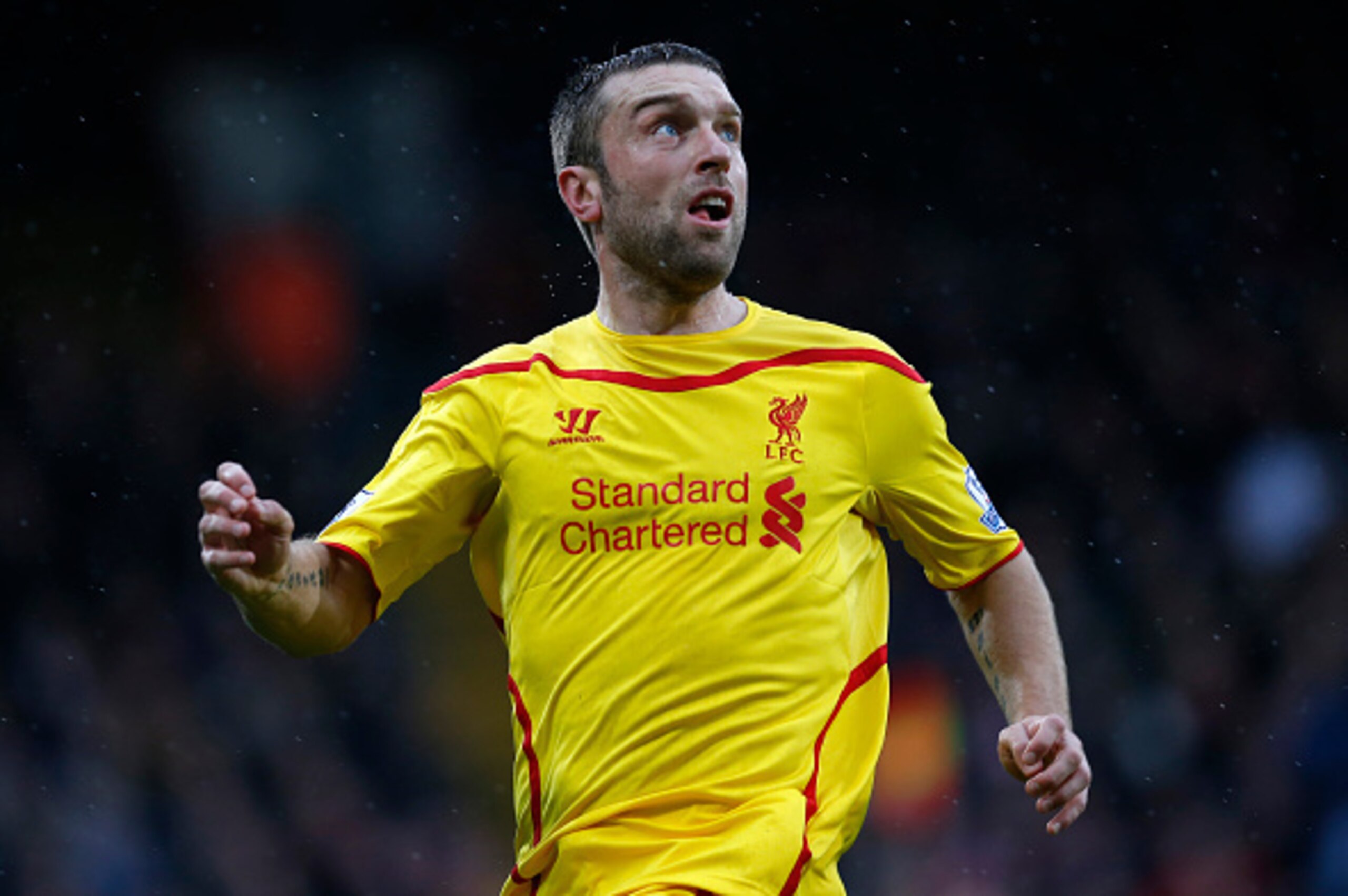 LONDON, ENGLAND - NOVEMBER 23: Rickie Lambert of Liverpool in action during the Barclays Premier League match between Crystal Palace and Liverpool at Selhurst Park on November 23, 2014 in London, England. (Photo by Steve Bardens/Getty Images)