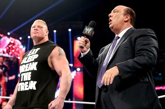 Brock Lesnar with Paul Heyman
