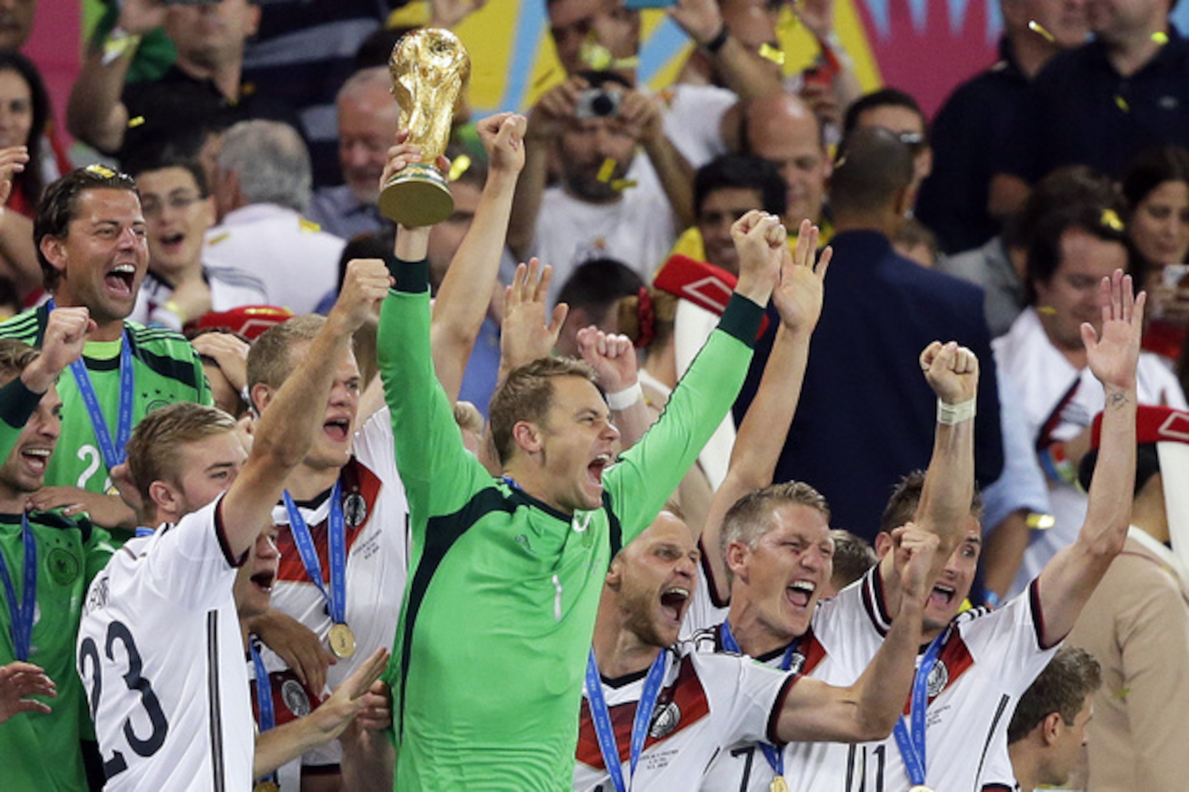 Manuel Neuer backstopped Germany to World Cup glory in Brazil. Manuel Neuer backstopped Germany to World Cup glory in Brazil.