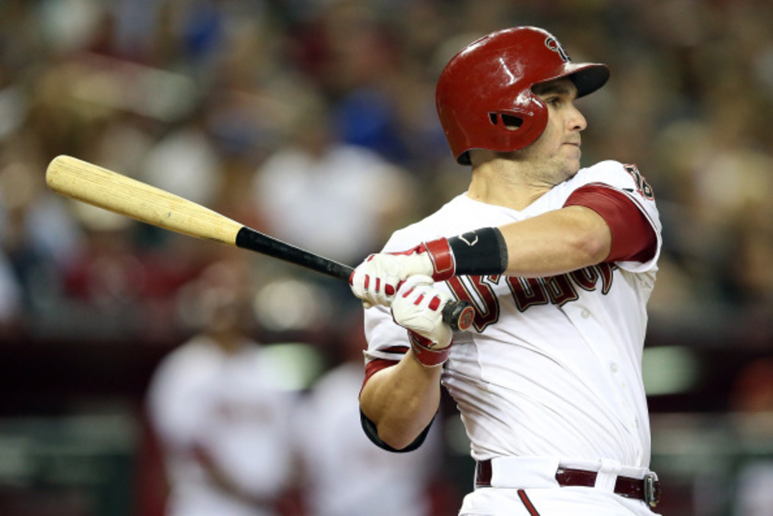 PHOENIX, AZ - JULY 18:  Miguel Montero #26 of the Arizona Diamondbacks at bat against the Chicago Cubs during the MLB game at Chase Field on July 18, 2014 in Phoenix, Arizona.  (Photo by Christian Petersen/Getty Images)