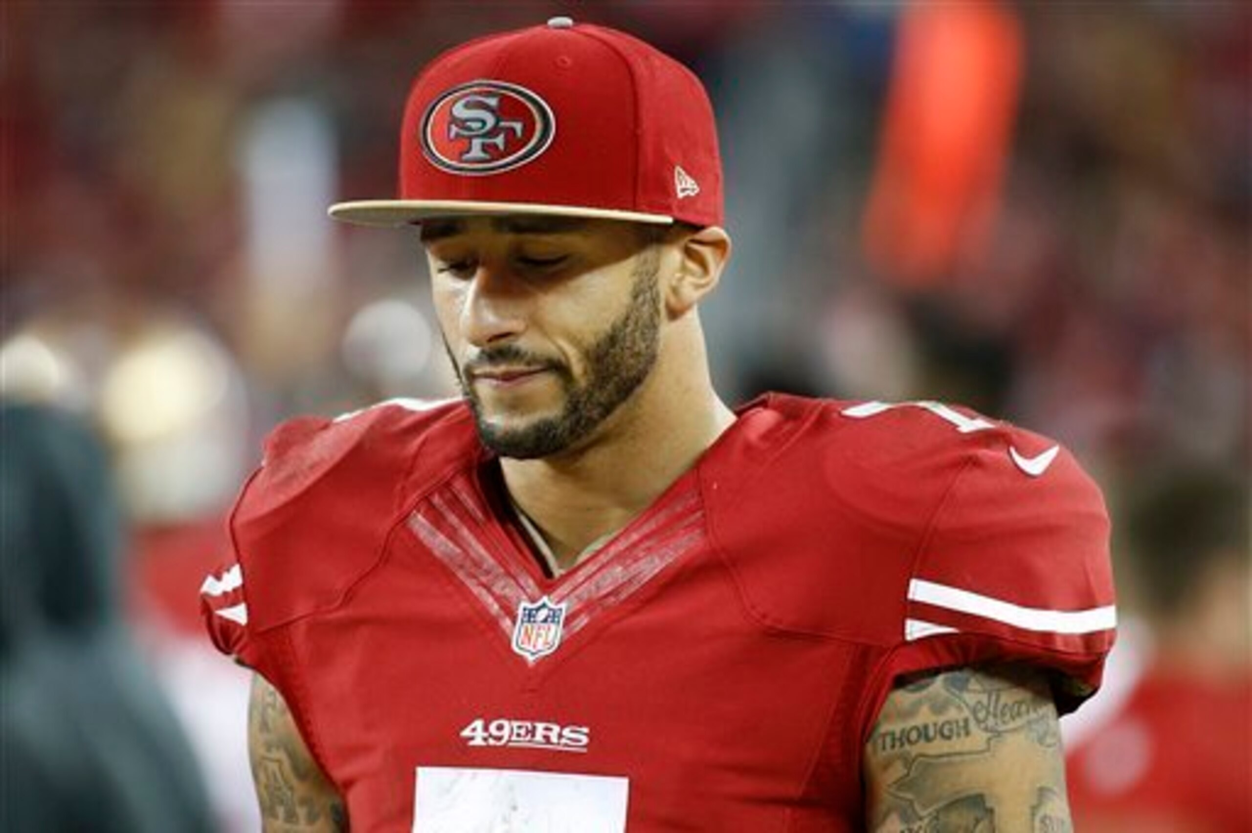 Colin Kaepernick's progression has been under scrutiny all season.