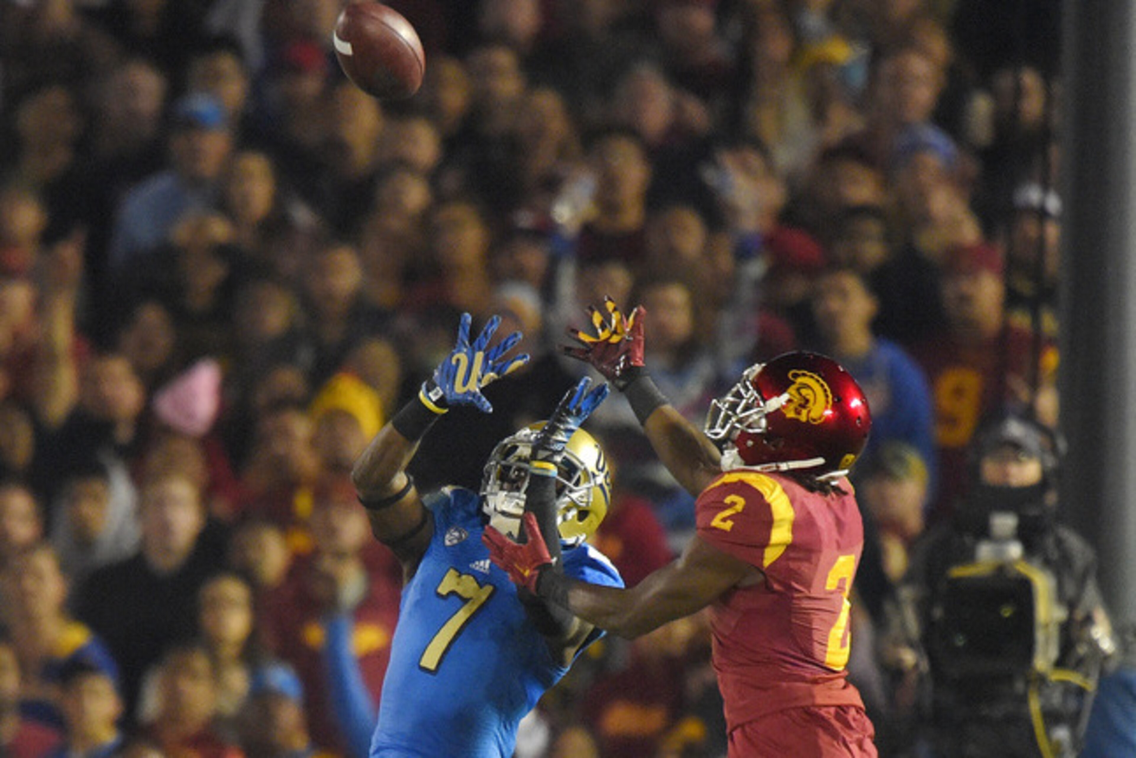 Adoree' Jackson jumps for the ball.