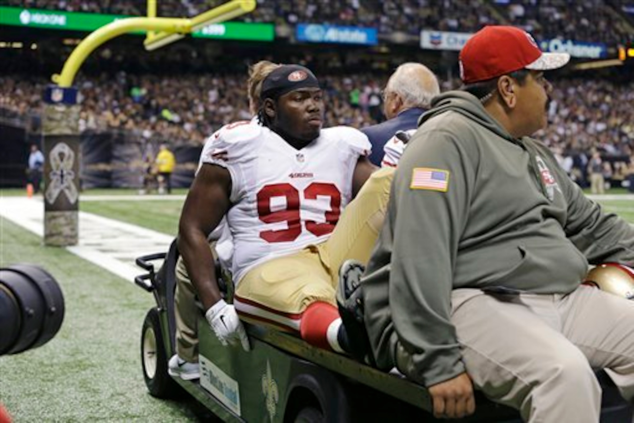 Unlike the durable Ray McDonald, Ian Williams (No. 93) is one of many 49ers who have missed extensive playing time in 2014. Unlike the durable Ray McDonald, Ian Williams (No. 93) is one of many 49ers who have missed extensive playing time in 2014.