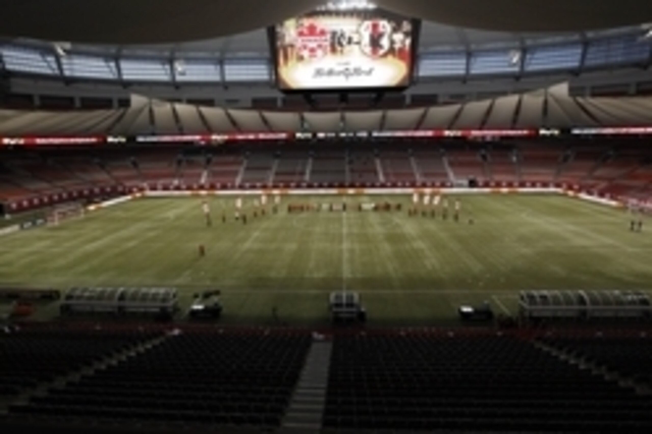 Oct 28, 2014; Vancouver, British Columbia, Canada; Overall view of BC Place before a women's soccer friendly between Canada and Japan. Mandatory Credit: Joe Nicholson-USA TODAY Sports