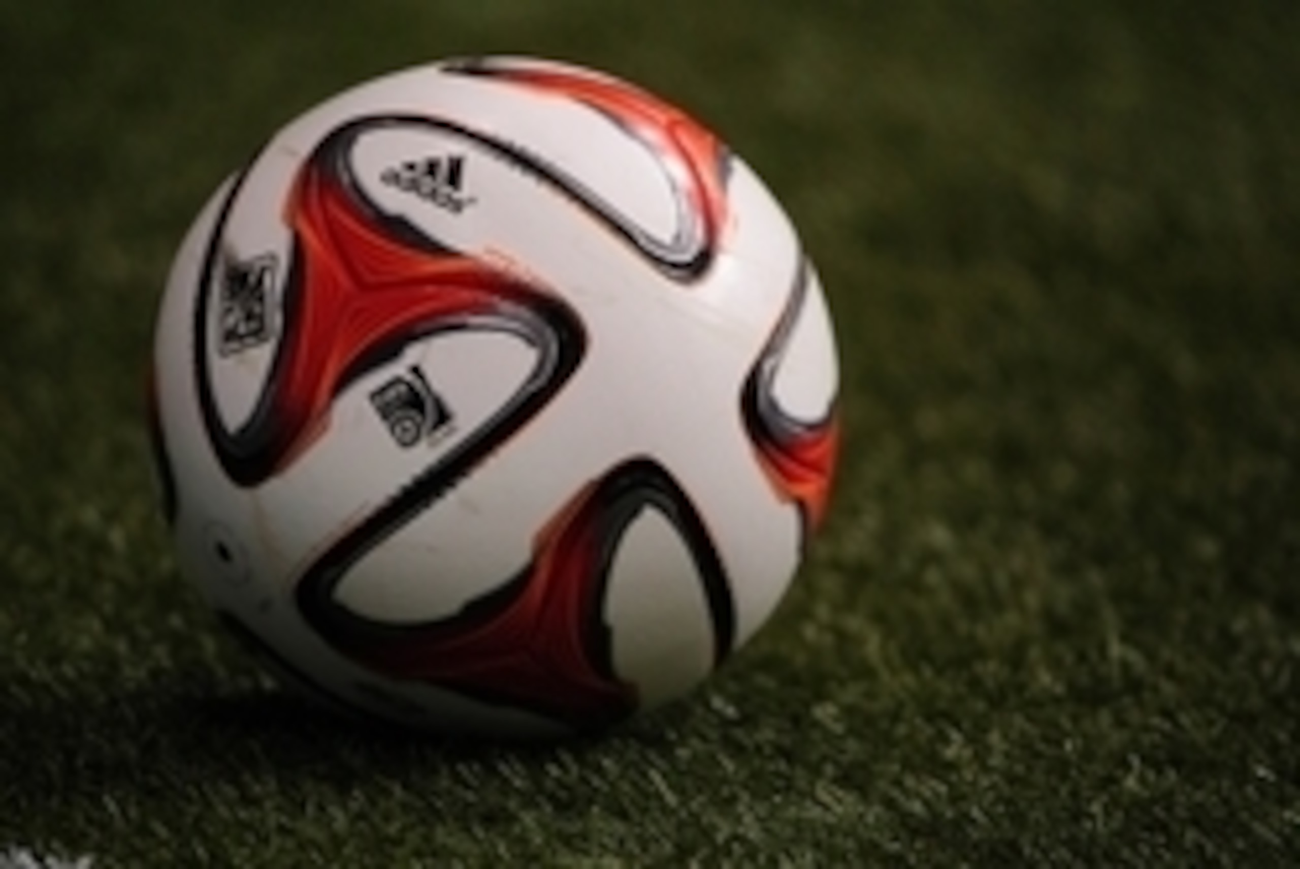 Oct 25, 2014; Vancouver, British Columbia, CAN; The official game ball sits during warm up as the Vancouver Whitecaps  host the Colorado Rapids at BC Place. The Vancouver Whitecaps won 1-0. Mandatory Credit: Anne-Marie Sorvin-USA TODAY Sports