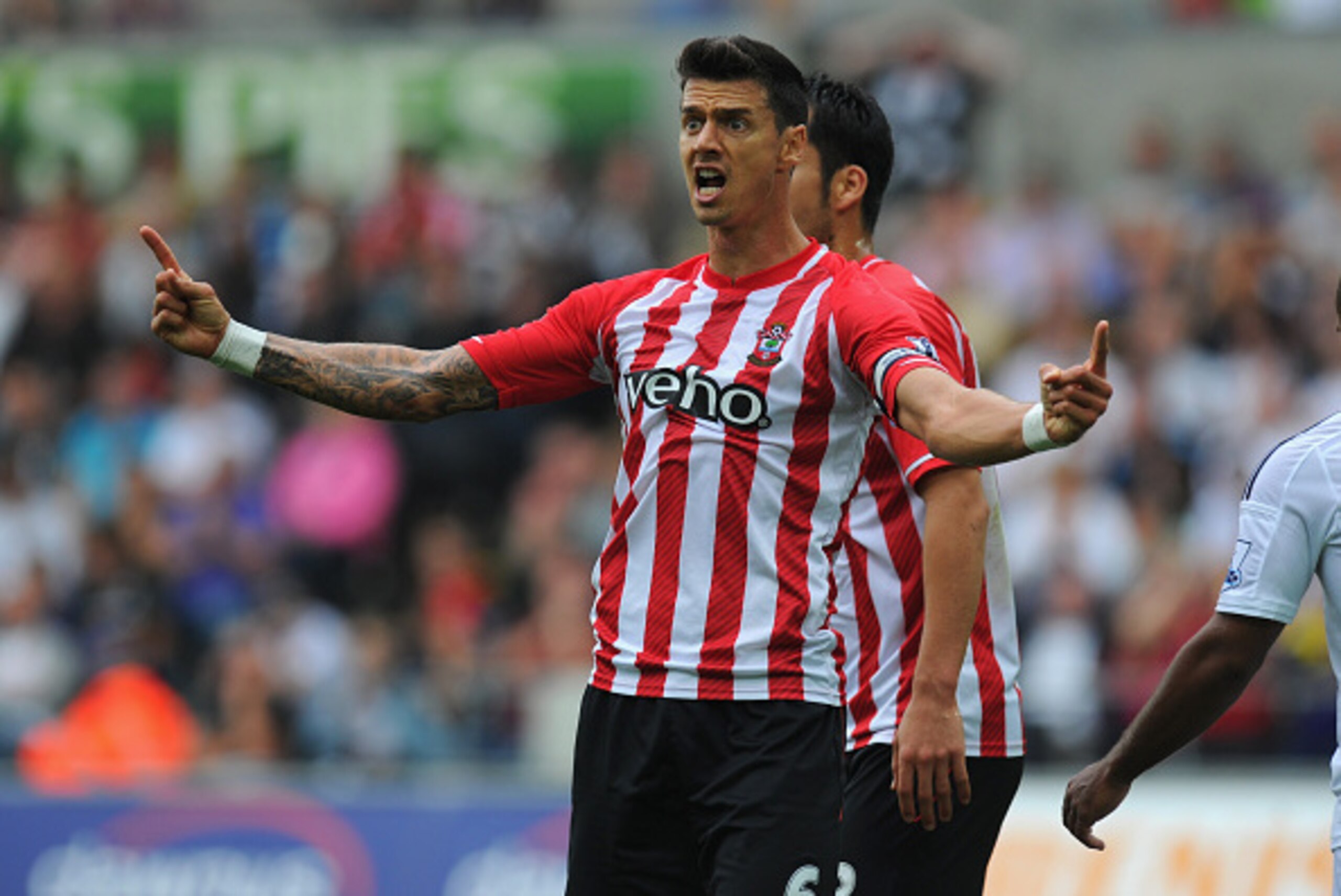 SWANSEA, WALES - SEPTEMBER 20: Jose Fonte of Southampton reacts during the Barclays Premier League match between Swansea City and Southampton at Liberty Stadium on September 20, 2014 in Swansea, Wales. (Photo by Stu Forster/Getty Images) SWANSEA, WALES - SEPTEMBER 20: Jose Fonte of Southampton reacts during the Barclays Premier League match between Swansea City and Southampton at Liberty Stadium on September 20, 2014 in Swansea, Wales. (Photo by Stu Forster/Getty Images)