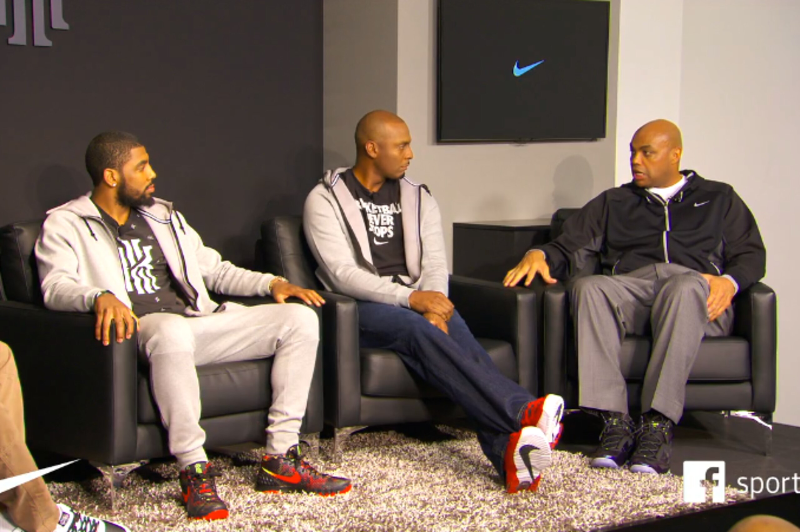 Kyrie and the panel discuss his new shoe.