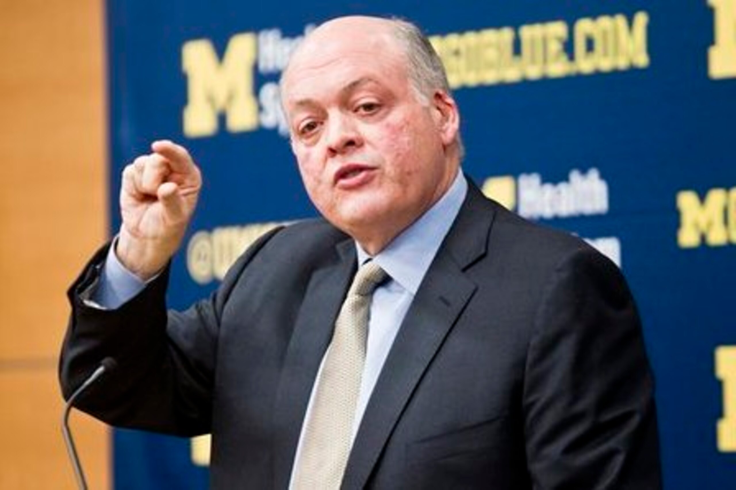 Interim athletic director Jim Hackett