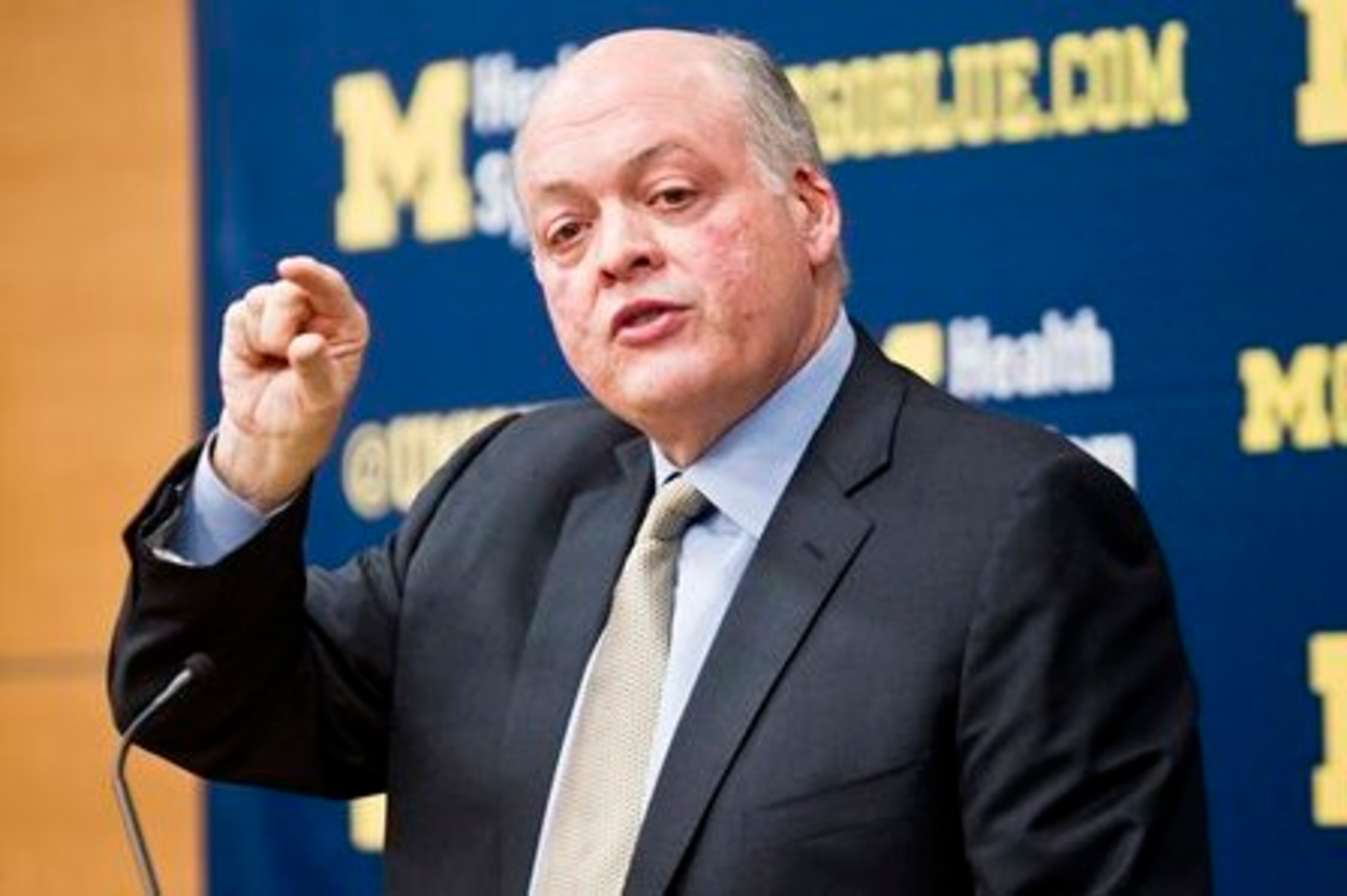 Interim athletic director Jim Hackett