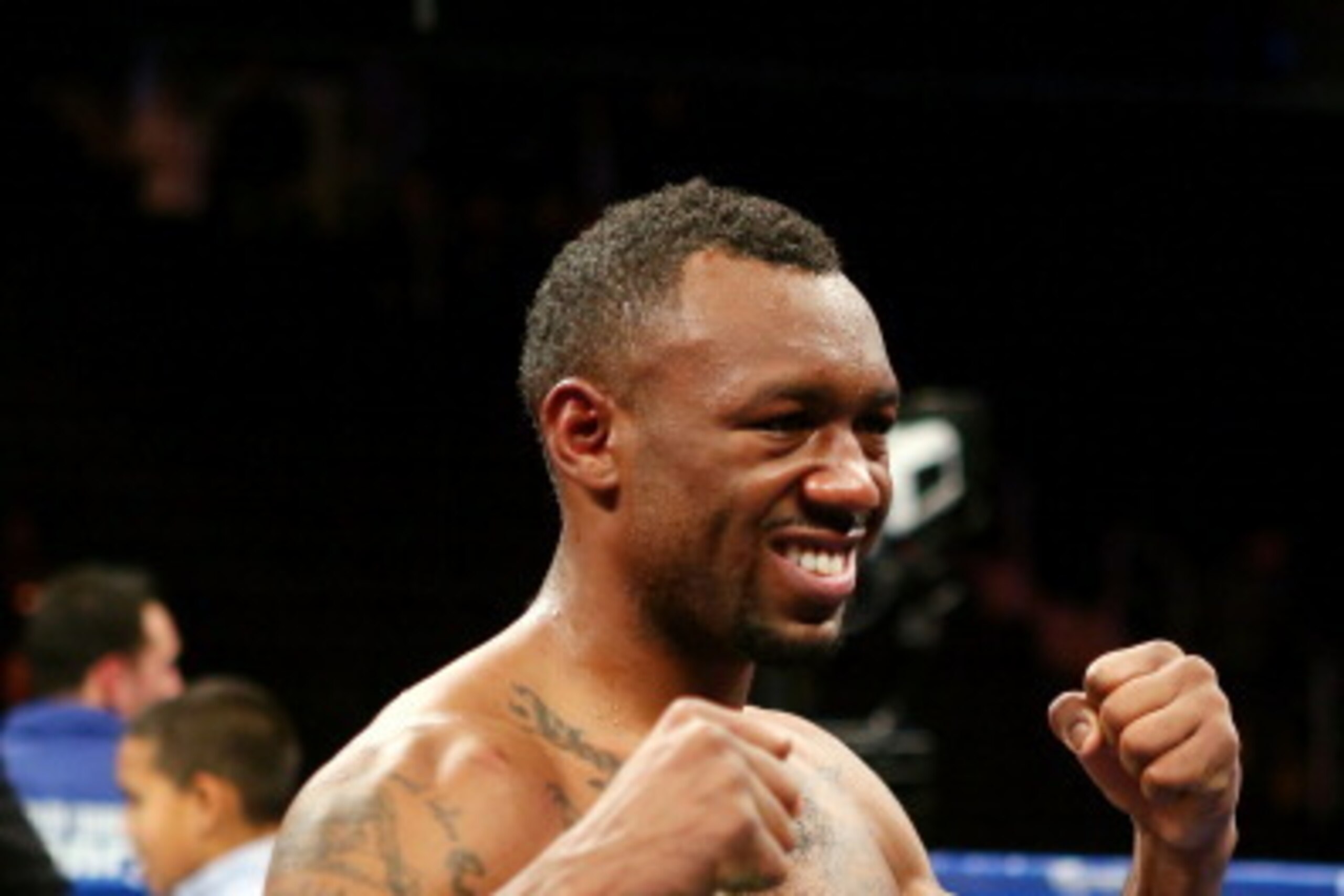 NEW YORK, NY - DECEMBER 01: Austin Trout celebrates with the belt after defeating Miguel Cotto to retain his WBA Super Welterweight Championship title at Madison Square Garden on December 1, 2012 in New York City. (Photo by Elsa/Getty Images) NEW YORK, NY - DECEMBER 01: Austin Trout celebrates with the belt after defeating Miguel Cotto to retain his WBA Super Welterweight Championship title at Madison Square Garden on December 1, 2012 in New York City. (Photo by Elsa/Getty Images)