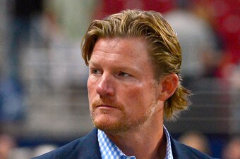 Sep 21, 2014; St. Louis, MO, USA; St. Louis Rams general manager Les Snead before the game between the St. Louis Rams and the Dallas Cowboys at the Edward Jones Dome. Mandatory Credit: Jasen Vinlove-USA TODAY Sports