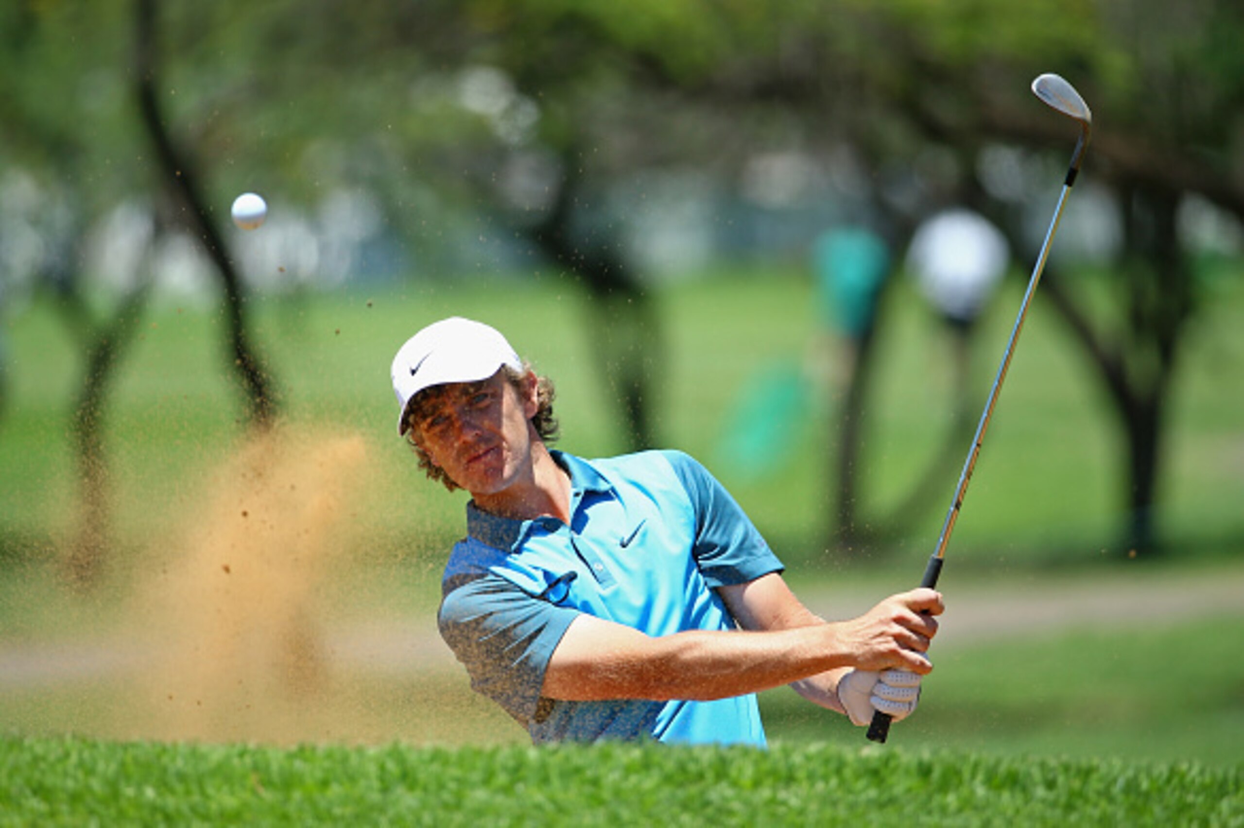 SUN CITY, SOUTH AFRICA - DECEMBER 03:  Tommy Fleetwood of England in action during a practise round for the Nedbank Golf Challenge at the Gary Player Country Club on December 3, 2014 in Sun City, South Africa.  (Photo by Richard Heathcote/Getty Images)