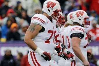 The Badgers boast a mean offensive line.