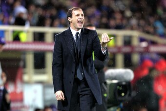 FLORENCE, ITALY - DECEMBER 05: Massimiliano Allegri head coach of Juventus FC gestures during the Serie A match between ACF Fiorentina and Juventus FC at Stadio Artemio Franchi on December 5, 2014 in Florence, Italy.  (Photo by Gabriele Maltinti/Getty Ima