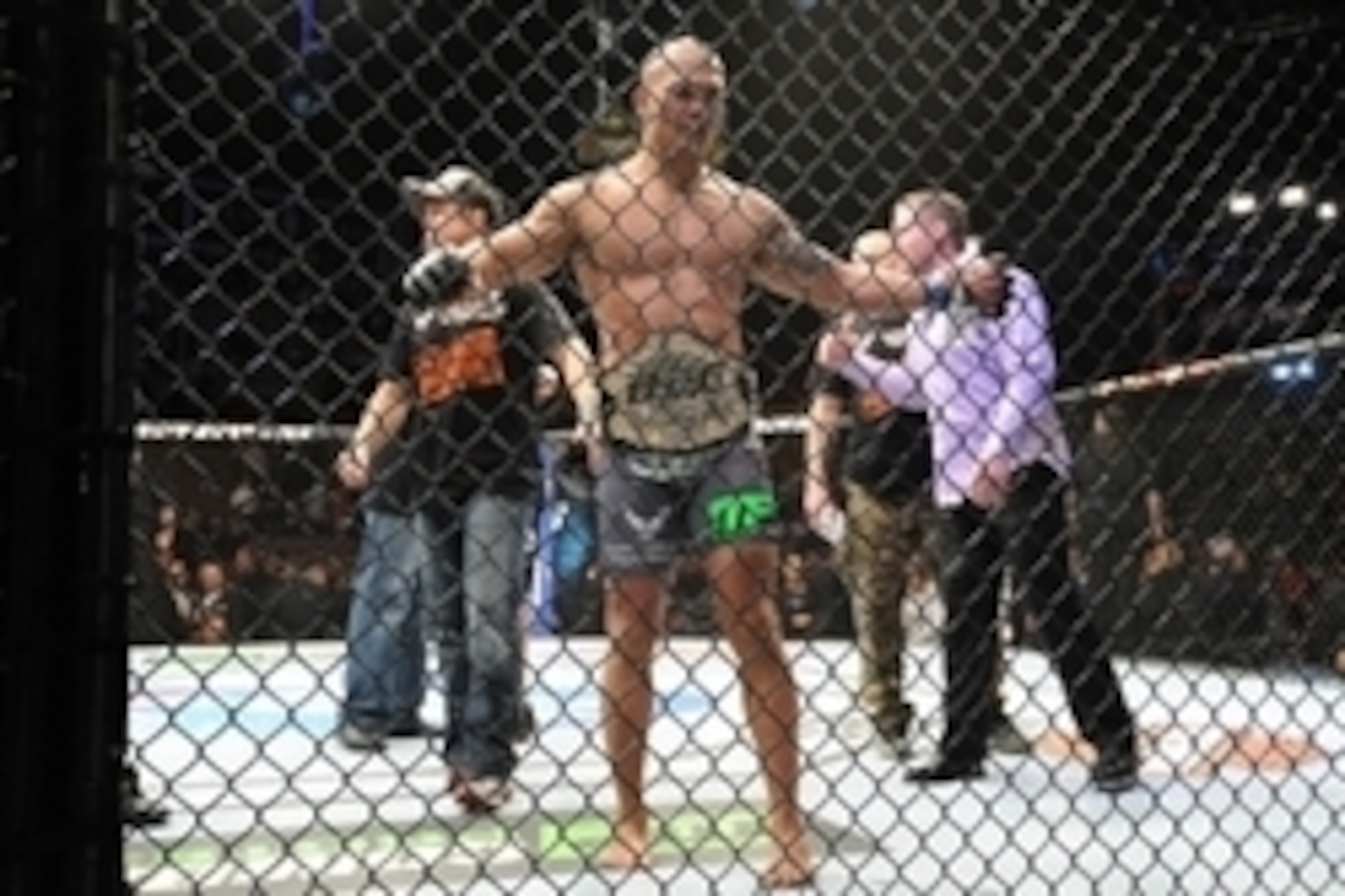 Dec 6, 2014; Las Vegas, NV, USA; Robbie Lawler after defeating Johnny Hendricks (not pictured) during UFC 181 at Madalay Bay Events Center. Lawler won via unanimous decision. Mandatory Credit: Joe Camporeale-USA TODAY Sports Dec 6, 2014; Las Vegas, NV, USA; Robbie Lawler after defeating Johnny Hendricks (not pictured) during UFC 181 at Madalay Bay Events Center. Lawler won via unanimous decision. Mandatory Credit: Joe Camporeale-USA TODAY Sports