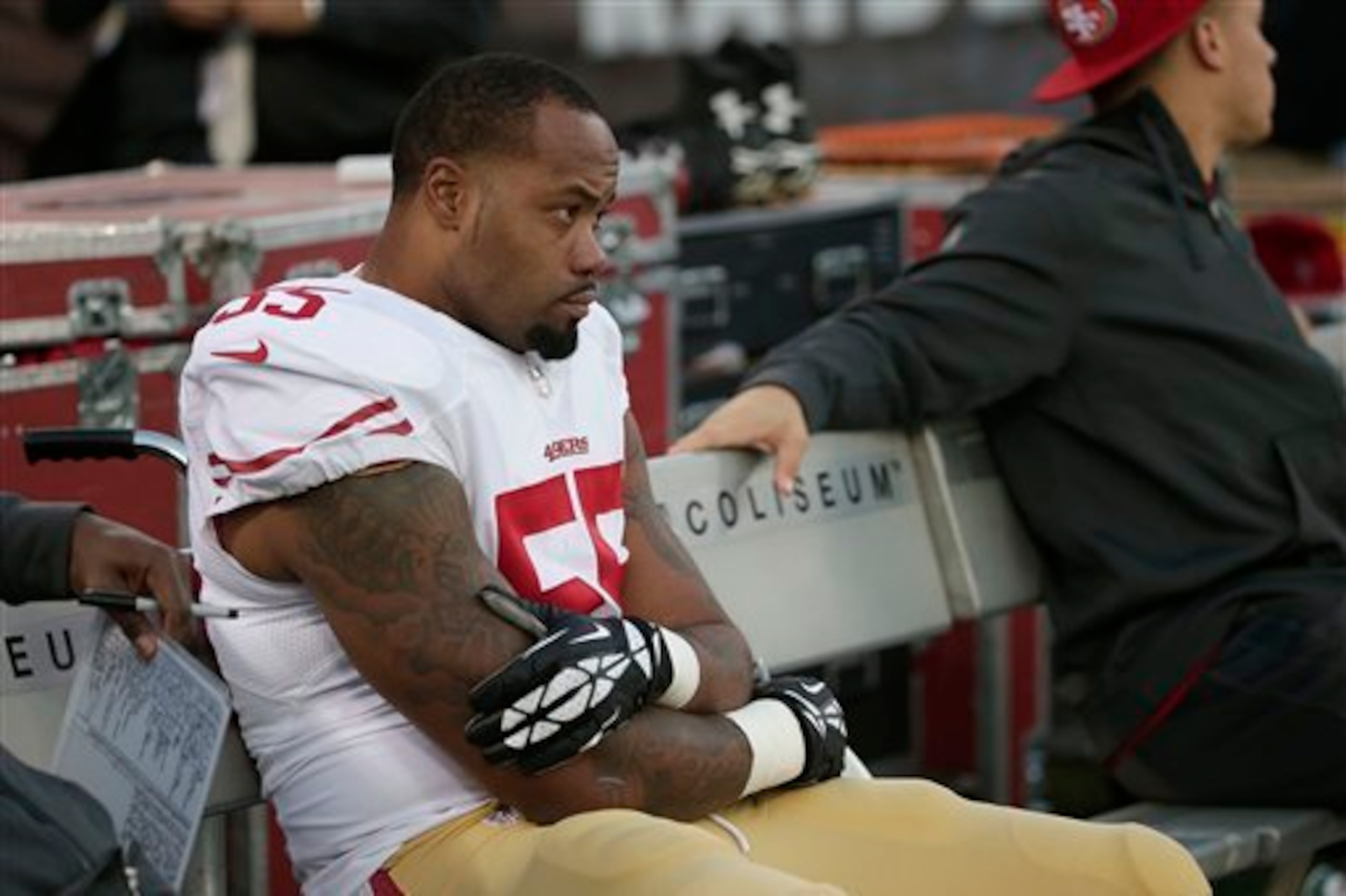 Ahmad Brooks was benched in Week 14 for missing a meeting this week.