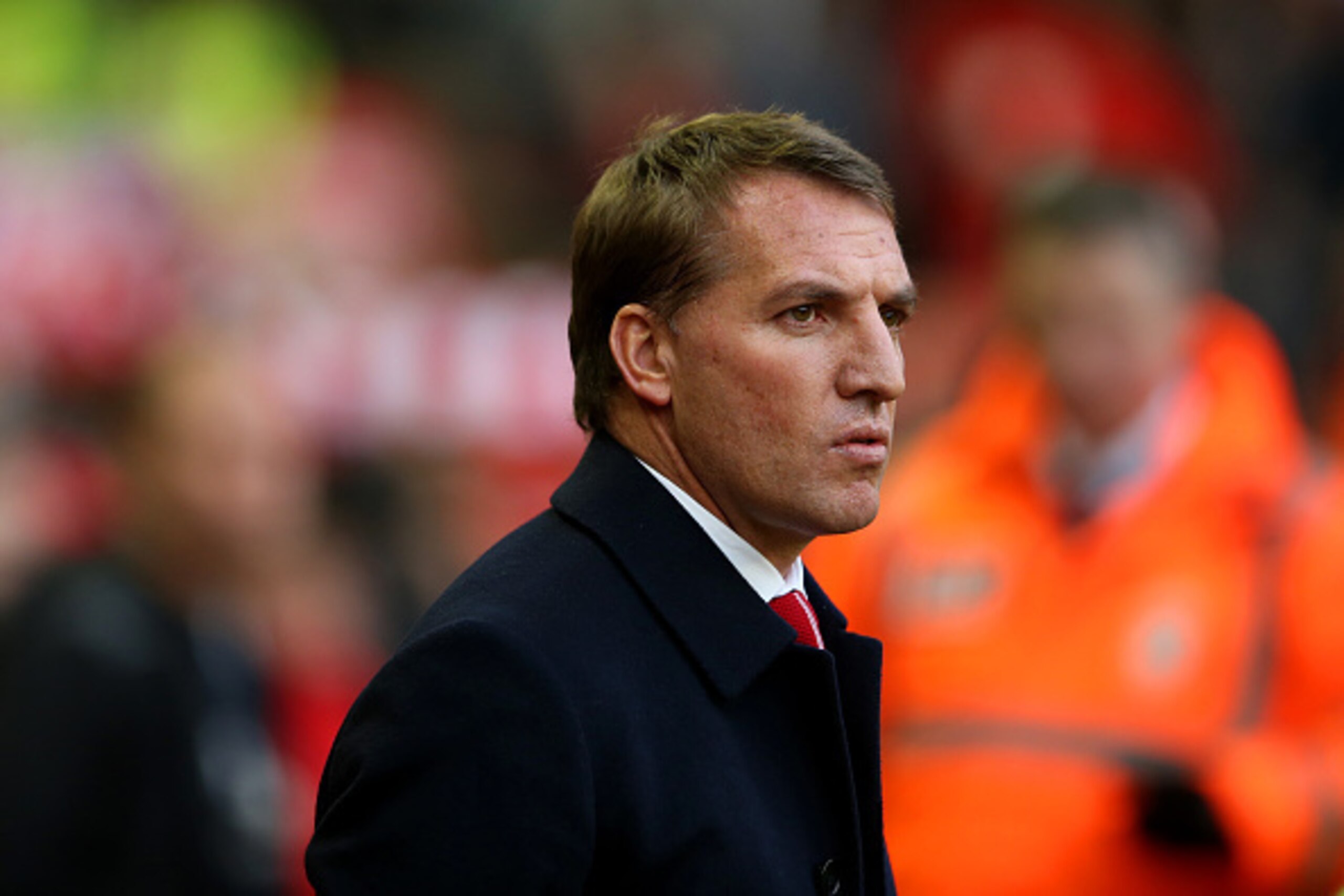 LIVERPOOL, ENGLAND - DECEMBER 06:  Brendan Rodgers, manager of Liverpool looks on before the Barclays Premier League match between Liverpool and Sunderland at Anfield on December 6, 2014 in Liverpool, England.  (Photo by Scott Heavey/Getty Images)