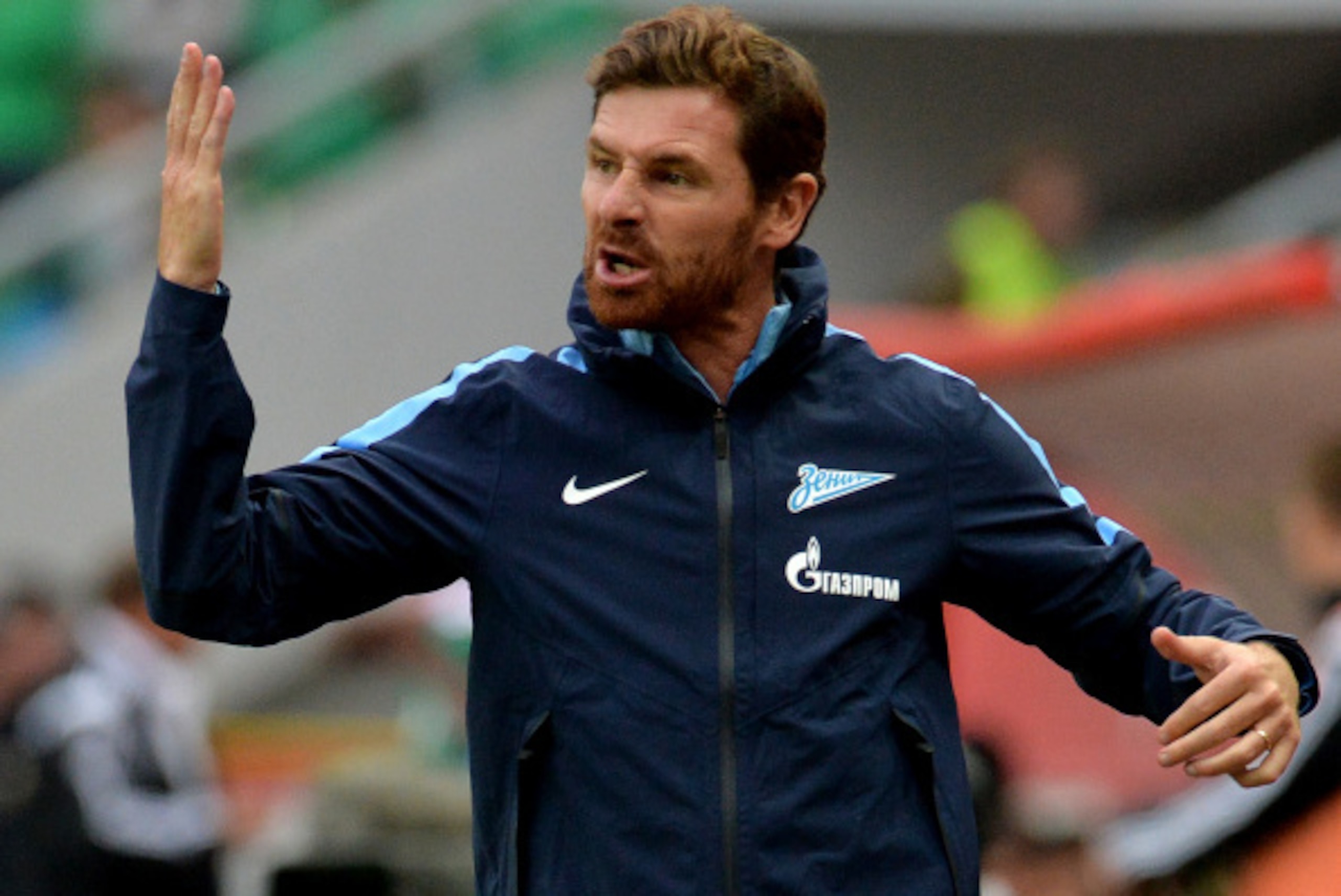 MOSCOW, RUSSIA - AUGUST 31: Head coach Andre Villas Boas of FC Zenit St. Petersburg gestures during the Russian Premier League match between FC Lokomotiv Moscow and FC Zenit St. Petersburg at Lokomotiv Stadium on August 31, 2014 in Moscow, Russia.  (Photo