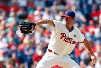 PHILADELPHIA, PA - SEPTEMBER 28: Starting pitcher Cole Hamels #35 of the Philadelphia Phillies throws a pitch in the second inning of the game against the Atlanta Braves at Citizens Bank Park on September 28, 2014 in Philadelphia, Pennsylvania. (Photo by 