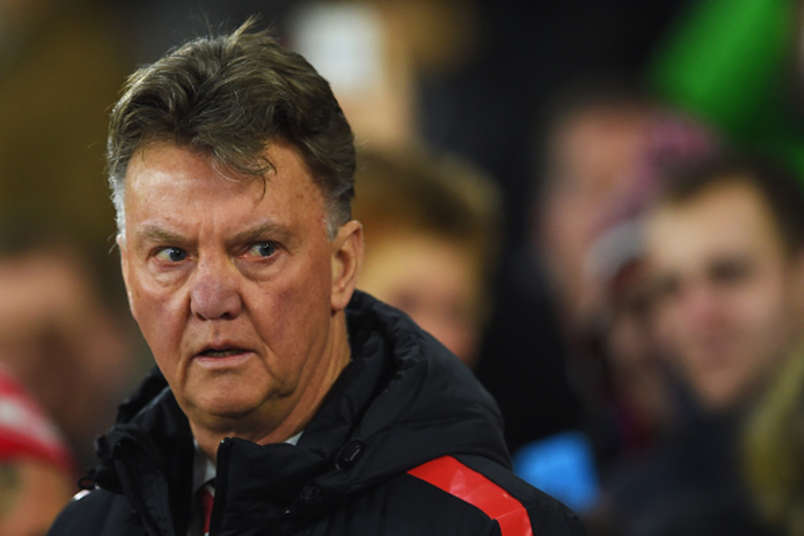 SOUTHAMPTON, ENGLAND - DECEMBER 08: Louis van Gaal, manager of Manchester United looks on during the Barclays Premier League match between Southampton and Manchester United at St Mary's Stadium on December 8, 2014 in Southampton, England. (Photo by Mich SOUTHAMPTON, ENGLAND - DECEMBER 08: Louis van Gaal, manager of Manchester United looks on during the Barclays Premier League match between Southampton and Manchester United at St Mary's Stadium on December 8, 2014 in Southampton, England. (Photo by Mich