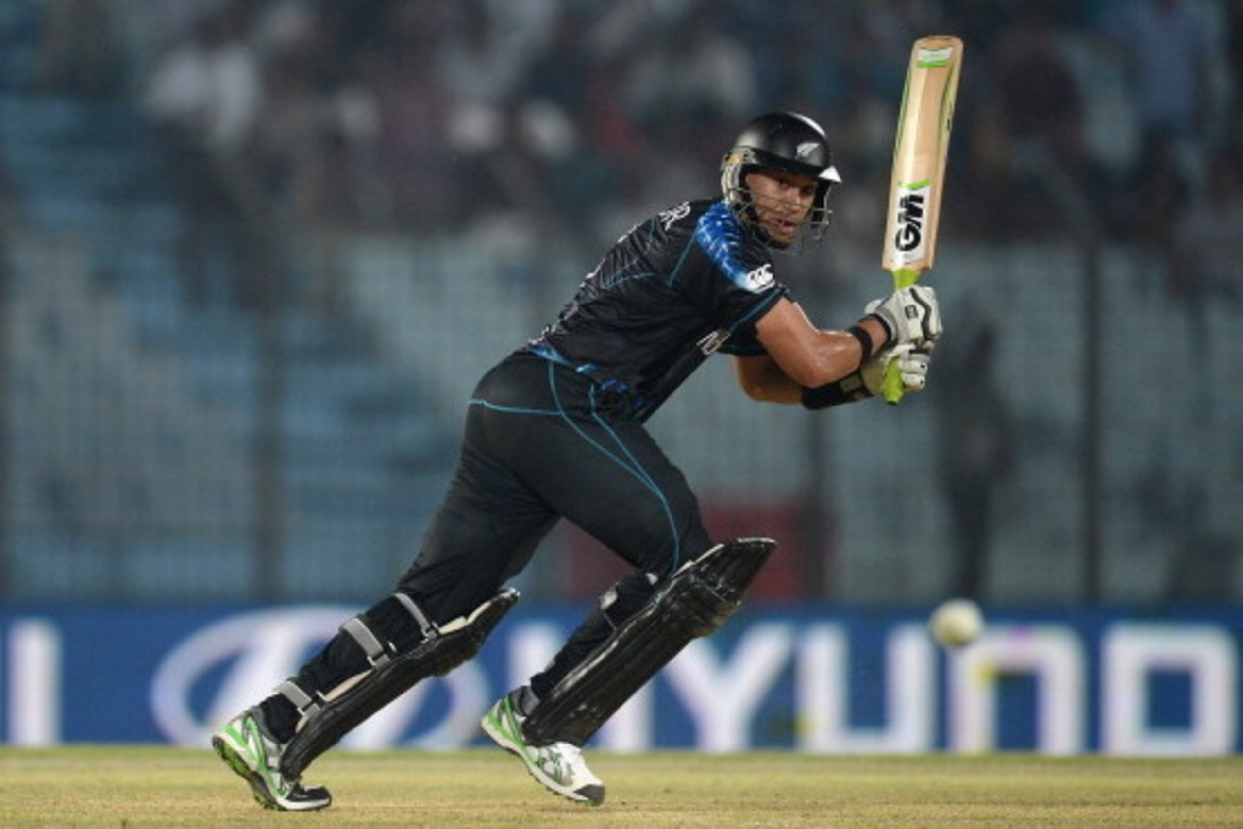 CHITTAGONG, BANGLADESH - MARCH 24:  Ross Taylor of New Zealand bats during the ICC World Twenty20 Bangladesh 2014 Group 1 match between New Zealand and South Africa at Zahur Ahmed Chowdhury Stadium on March 24, 2014 in Chittagong, Bangladesh.  (Photo by G