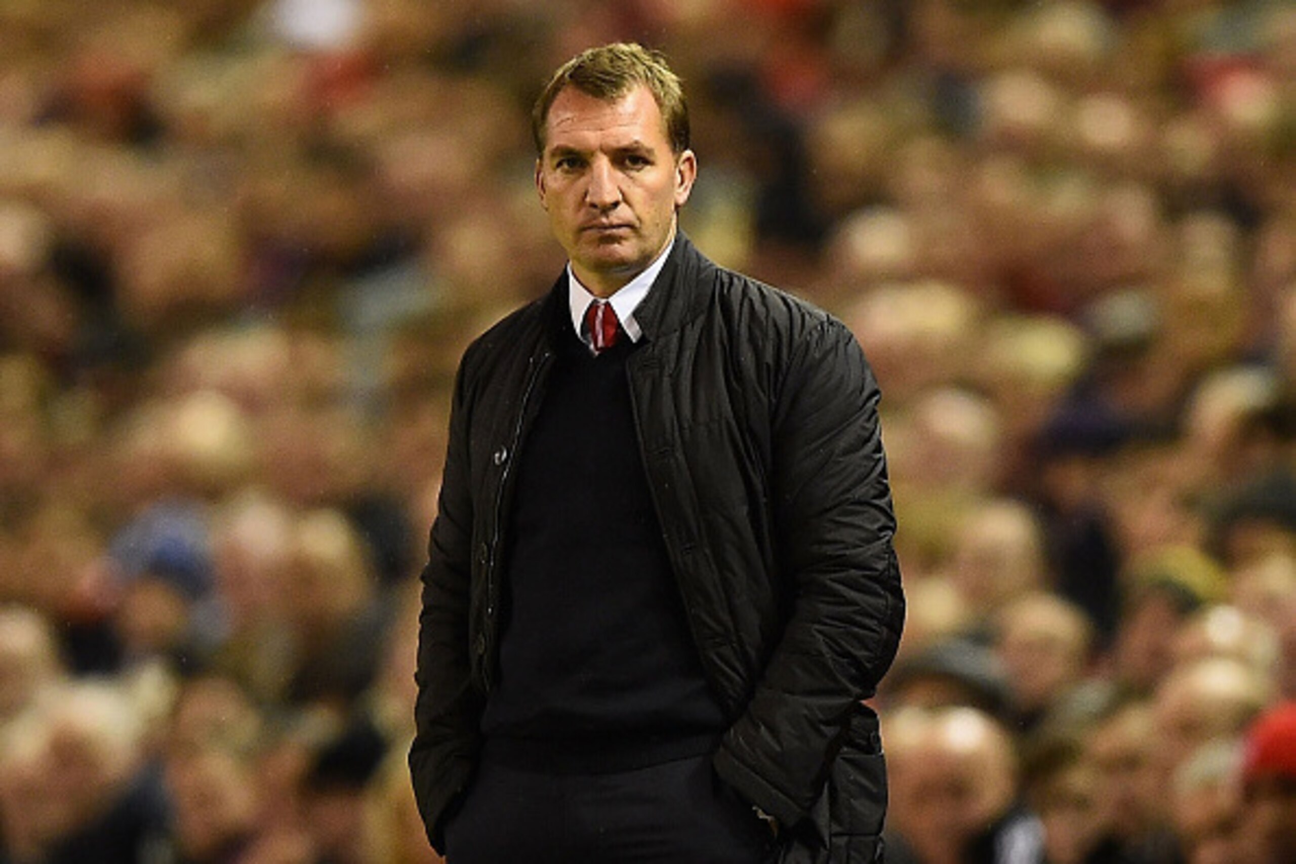 LIVERPOOL, ENGLAND - DECEMBER 09: Brendan Rodgers the manager of Liverpool reacts during the UEFA Champions League group B match between Liverpool and FC Basel 1893 at Anfield on December 9, 2014 in Liverpool, United Kingdom. (Photo by Laurence Griffith LIVERPOOL, ENGLAND - DECEMBER 09: Brendan Rodgers the manager of Liverpool reacts during the UEFA Champions League group B match between Liverpool and FC Basel 1893 at Anfield on December 9, 2014 in Liverpool, United Kingdom. (Photo by Laurence Griffith