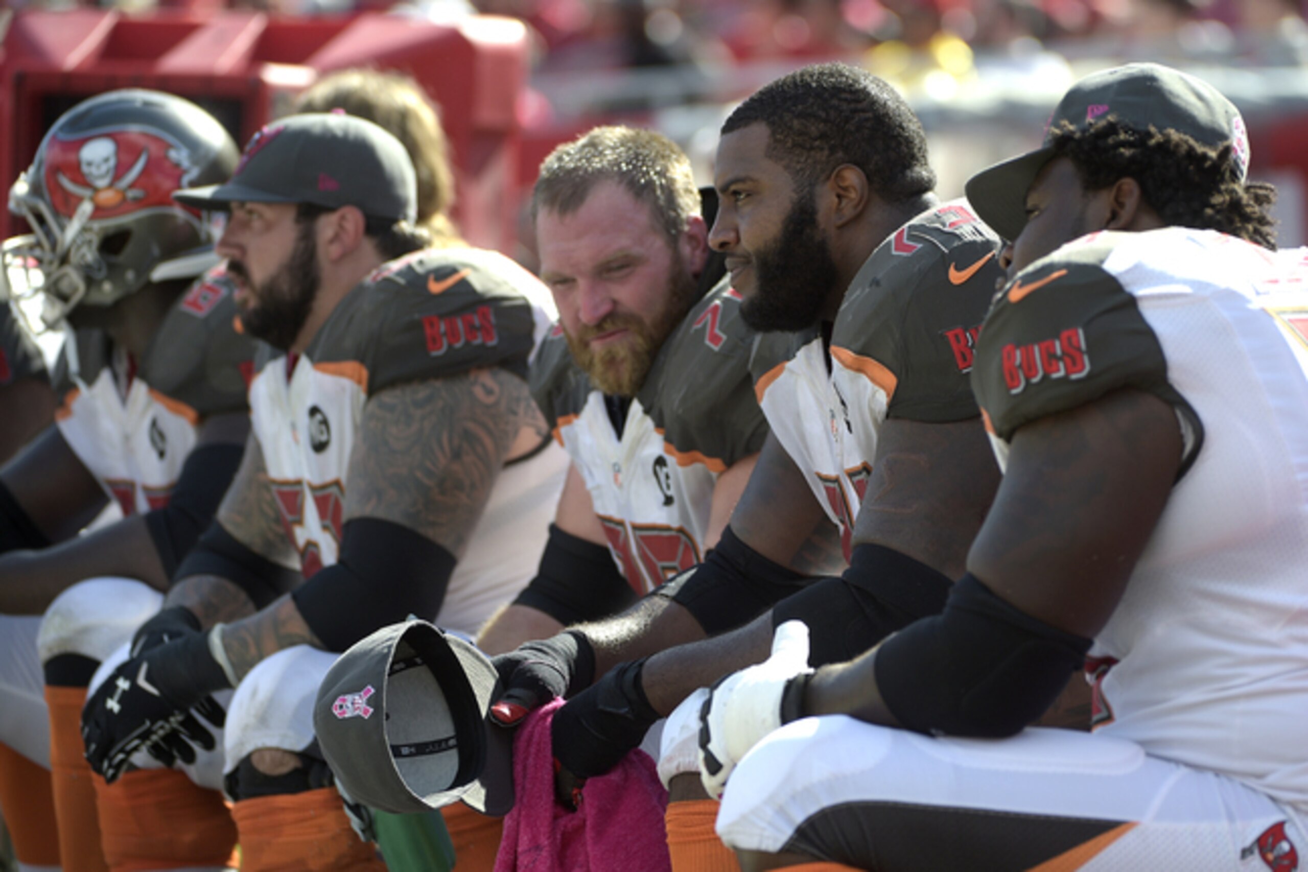 Tampa Bay's offensive line has to improve its play if it wants anything to work on offense this week.