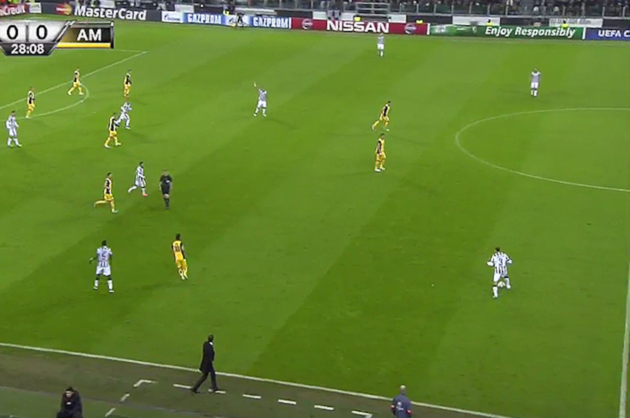 Mandzukic and Garcia were not asked to press and try to win the ball back at any stage.