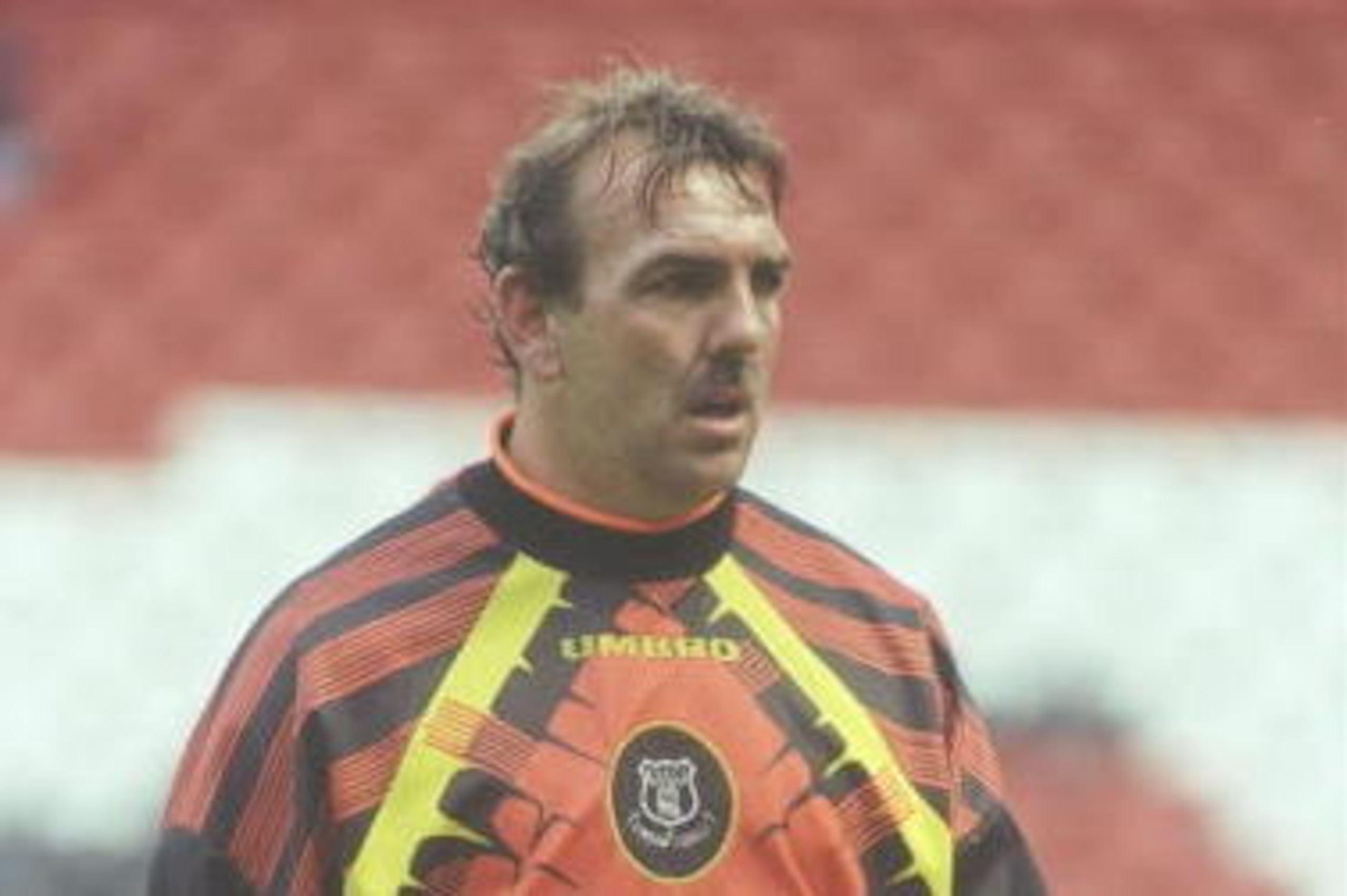 27 Jul 1996: Neville Southall of Everton in action during a pre-season friendly between Everton and Borussia Monchengladbach at Goodison Park in Liverpool. Mandatory Credit: Allsport UK 27 Jul 1996: Neville Southall of Everton in action during a pre-season friendly between Everton and Borussia Monchengladbach at Goodison Park in Liverpool. Mandatory Credit: Allsport UK
