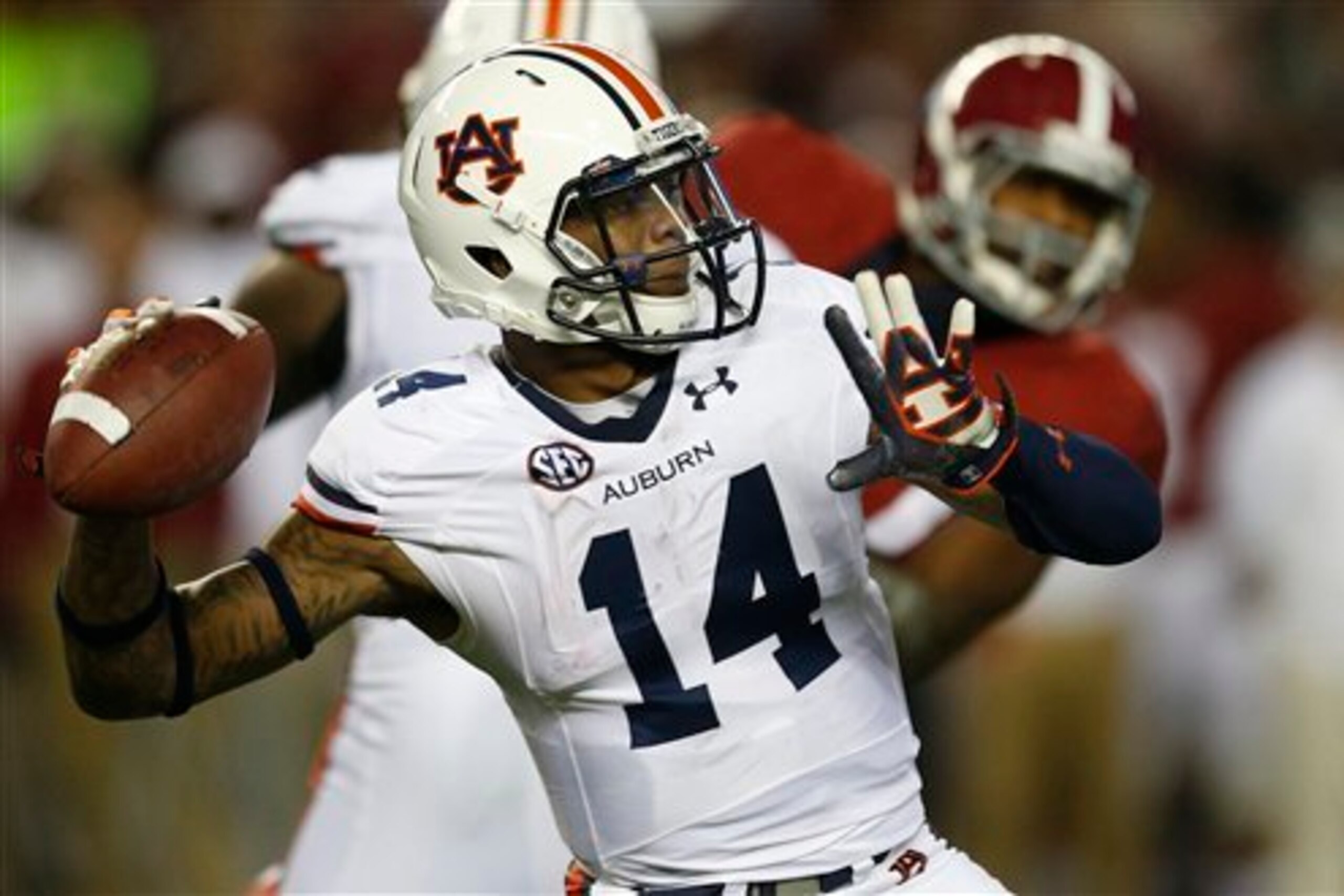 Nick Marshall ripped Alabama's defense for a career-high 456 passing yards in the Iron Bowl.