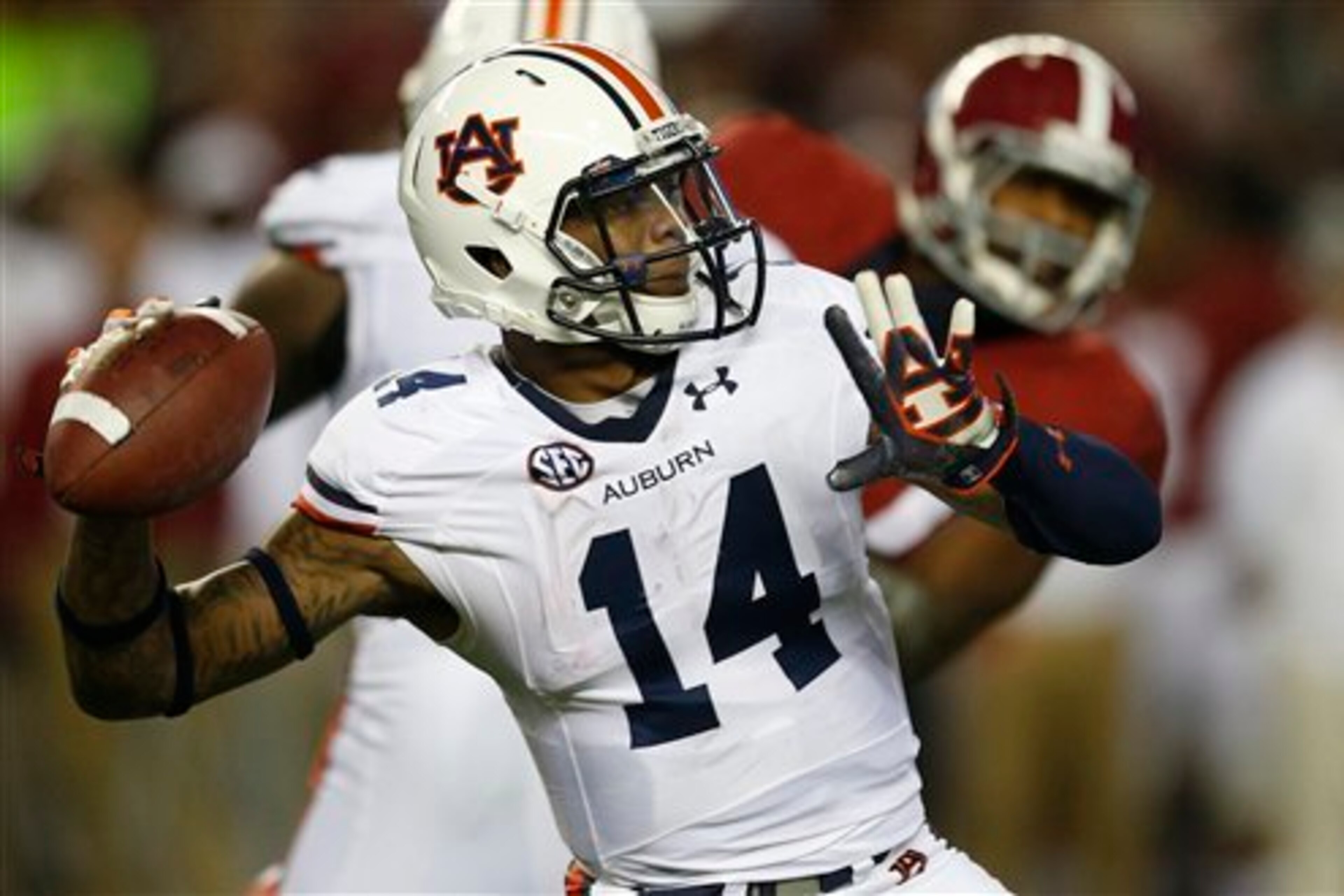 Nick Marshall ripped Alabama's defense for a career-high 456 passing yards in the Iron Bowl.