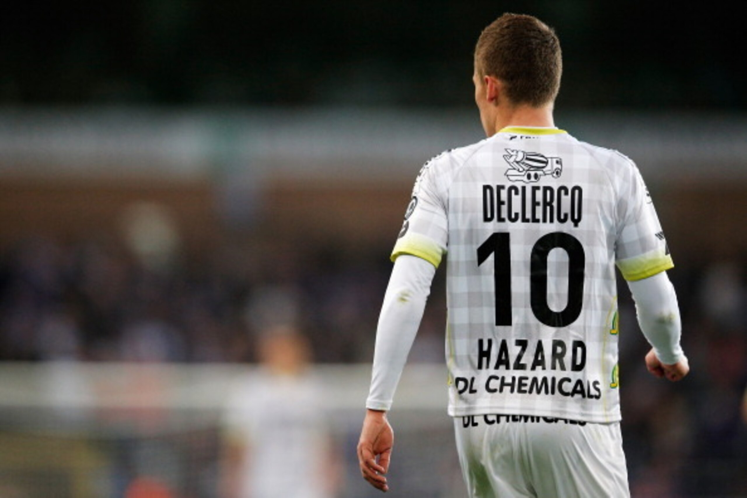 BRUSSELS, BELGIUM - APRIL 15:  Thorgan Hazard of Zulte in action during the Jupiler Pro League match between RSC Anderlecht and Zulte Waregem at Constant Vanden Stock Stadium on April 15, 2014 in Brussels, Belgium.  (Photo by Dean Mouhtaropoulos/Getty Ima