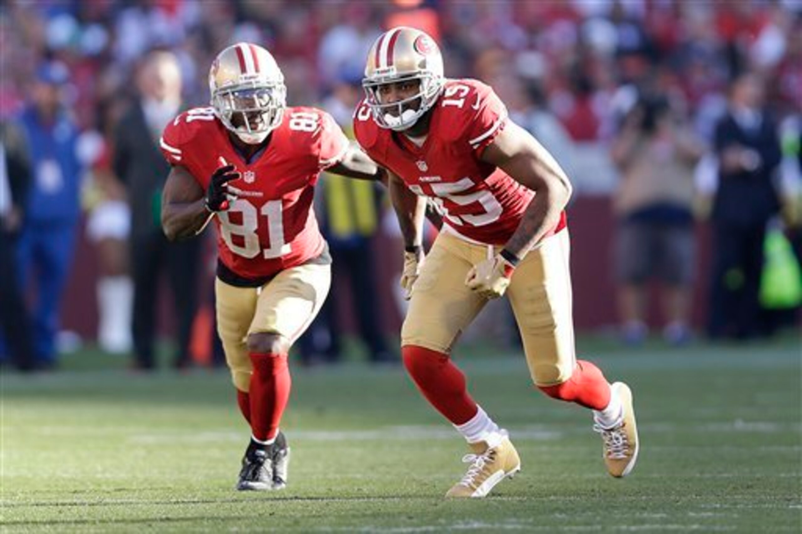 Anquan Boldin and Michael Crabtree do not possess the needed speed at the position.