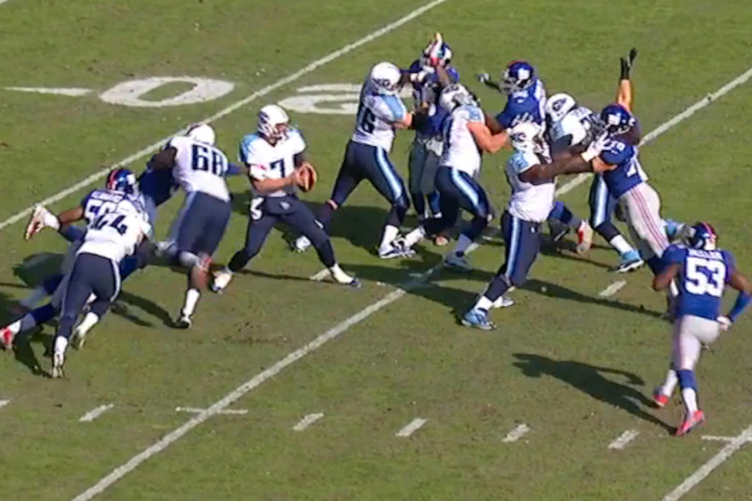 Pierre-Paul gets a hand on Mettenberger.
