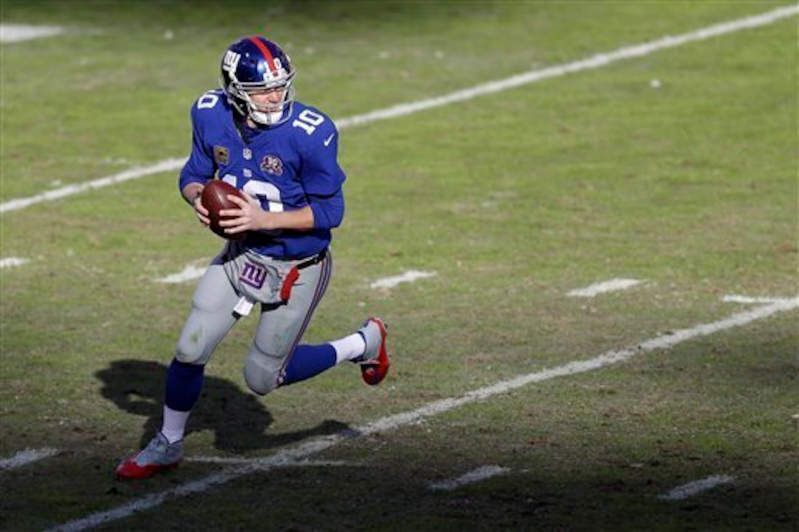 Can't keep a good Man-ning down: Eli says he's fine.