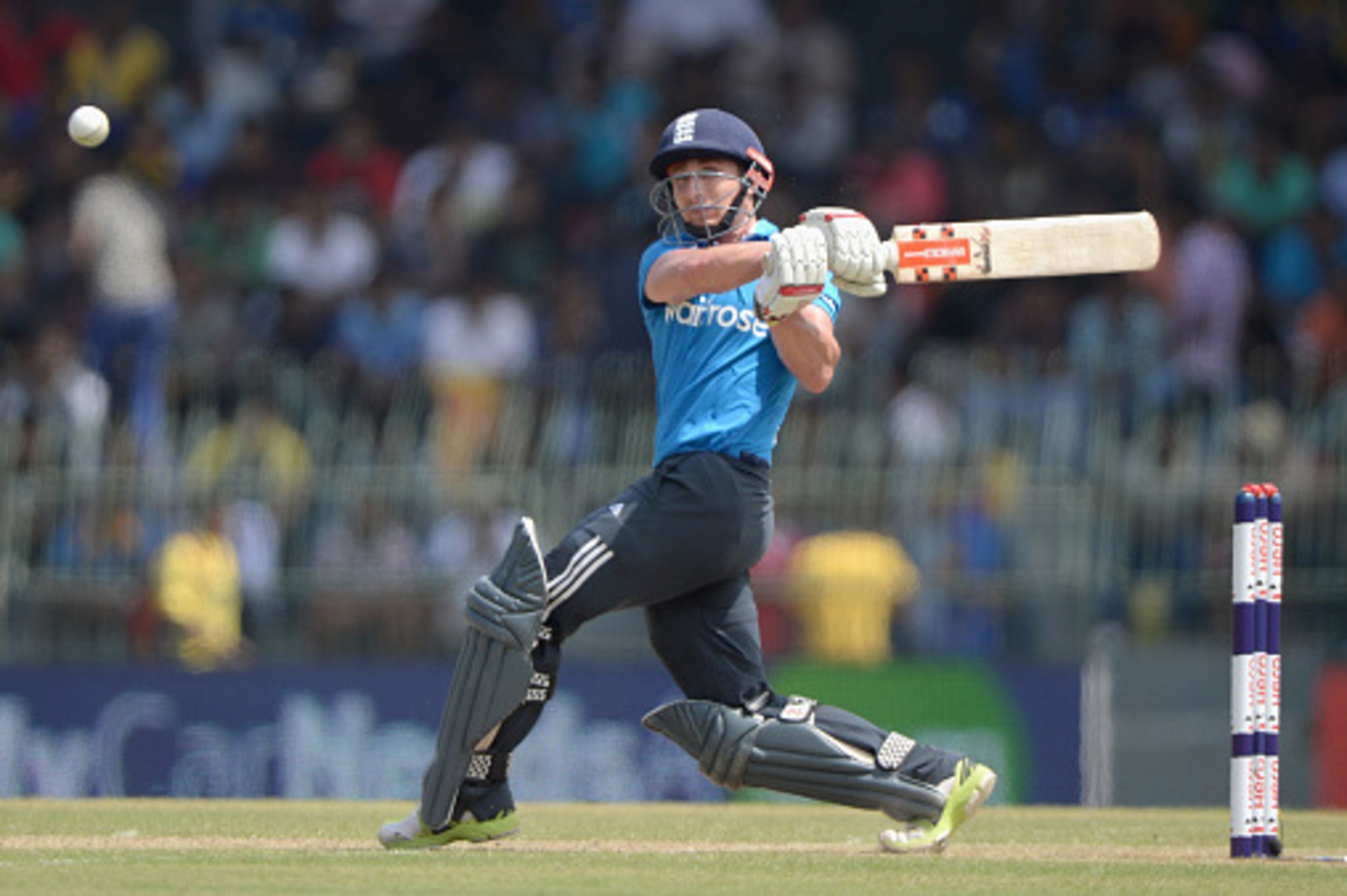 COLOMBO, SRI LANKA - DECEMBER 07:  James Taylor of England bats during the 4th One Day International match between Sri Lanka and England at R. Premadasa Stadium on December 7, 2014 in Colombo, Sri Lanka.  (Photo by Gareth Copley/Getty Images)