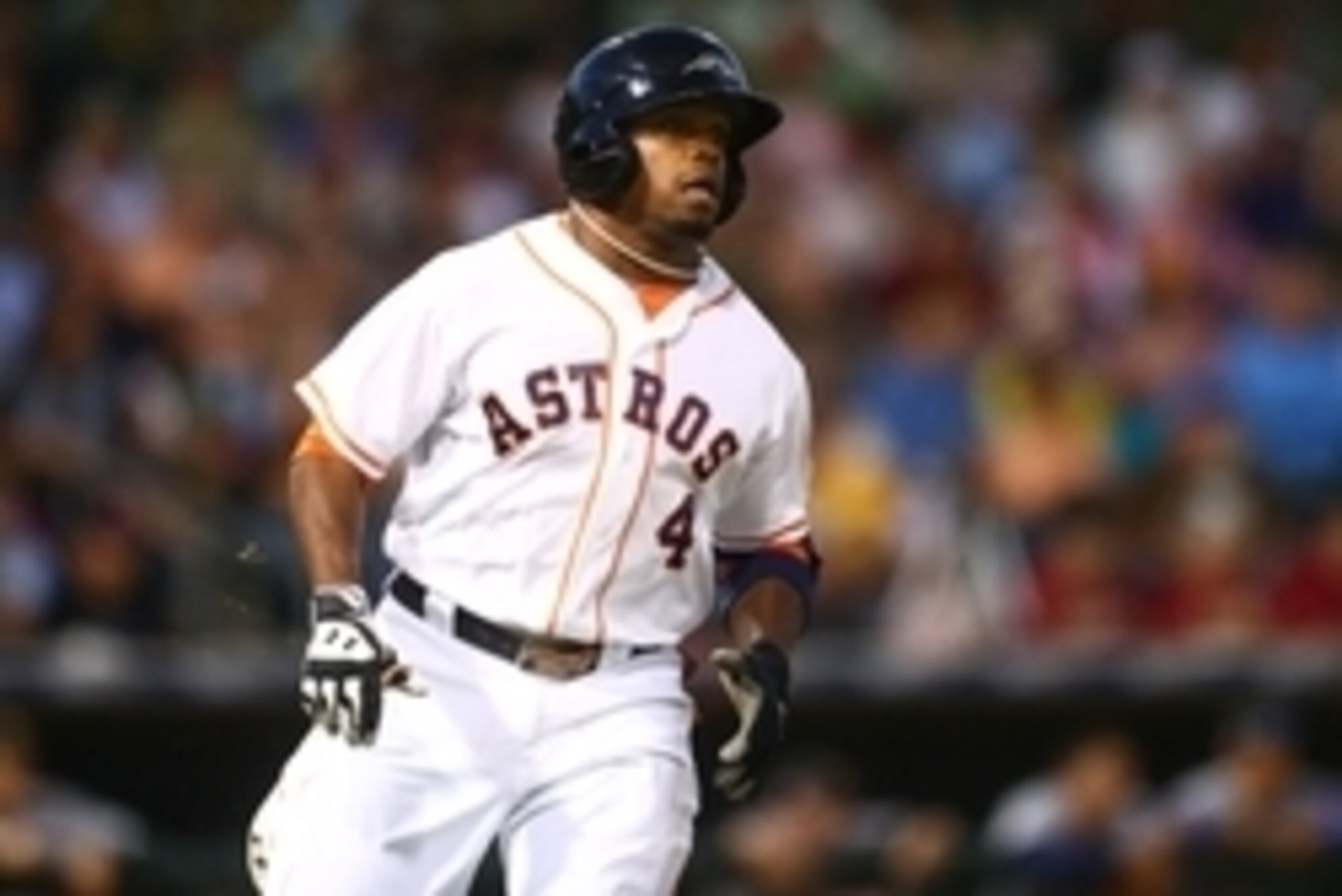 Nov 2, 2013; Surprise, AZ, USA; Houston Astros outfielder Delino DeShields against the East during the Fall Stars Game at Surprise Stadium. Mandatory Credit: Mark J. Rebilas-USA TODAY Sports