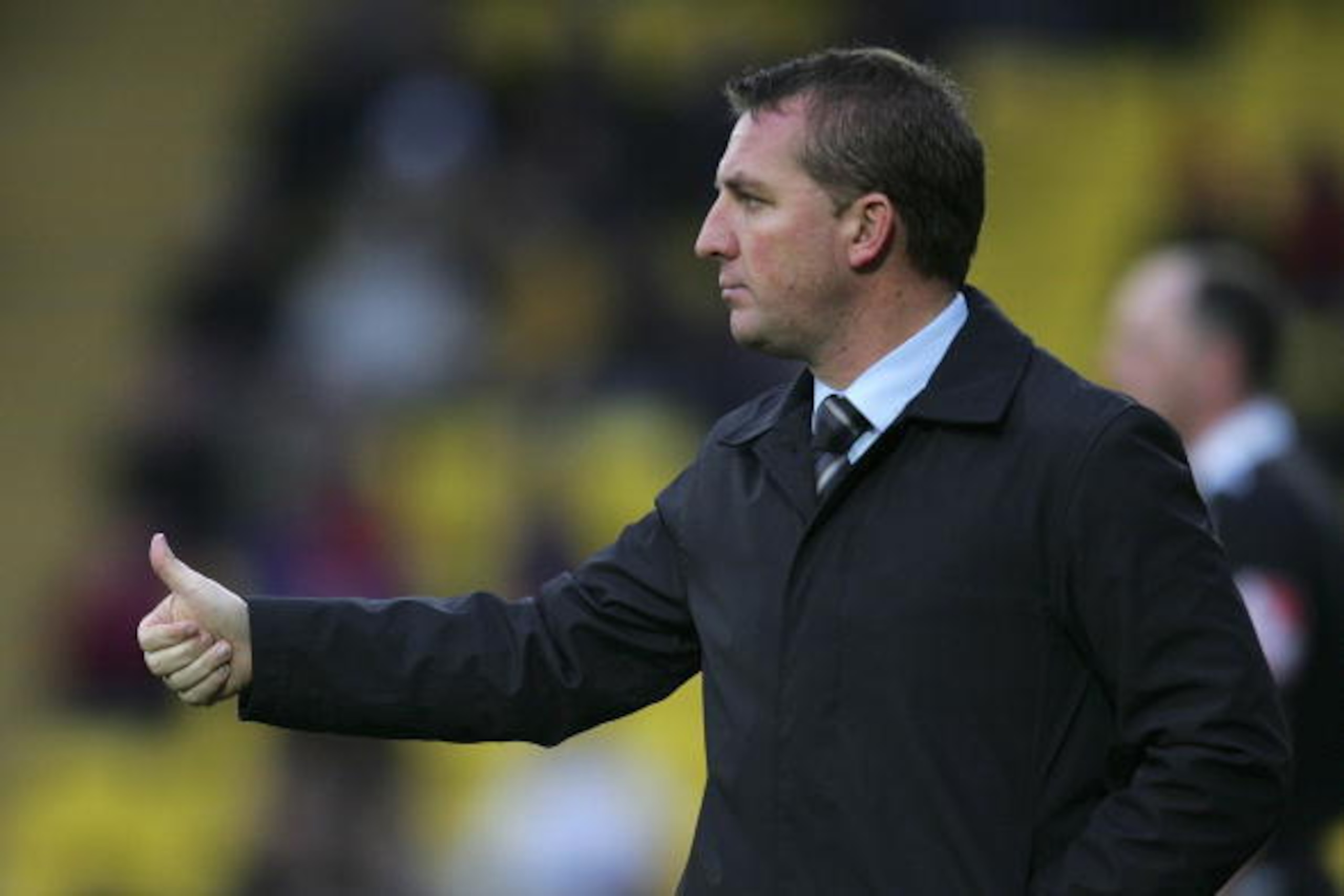 WATFORD, UNITED KINGDOM - JANUARY 17: Manager of Watford, Brendan Rodgers is shown during the Coca Cola Championship match between Watford and Sheffield United at Vicarage Road on January 17, 2009 in Watford, England. (Photo by Tom Dulat/Getty Images) WATFORD, UNITED KINGDOM - JANUARY 17: Manager of Watford, Brendan Rodgers is shown during the Coca Cola Championship match between Watford and Sheffield United at Vicarage Road on January 17, 2009 in Watford, England. (Photo by Tom Dulat/Getty Images)