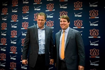 Auburn HC Gus Malzahn and Muschamp