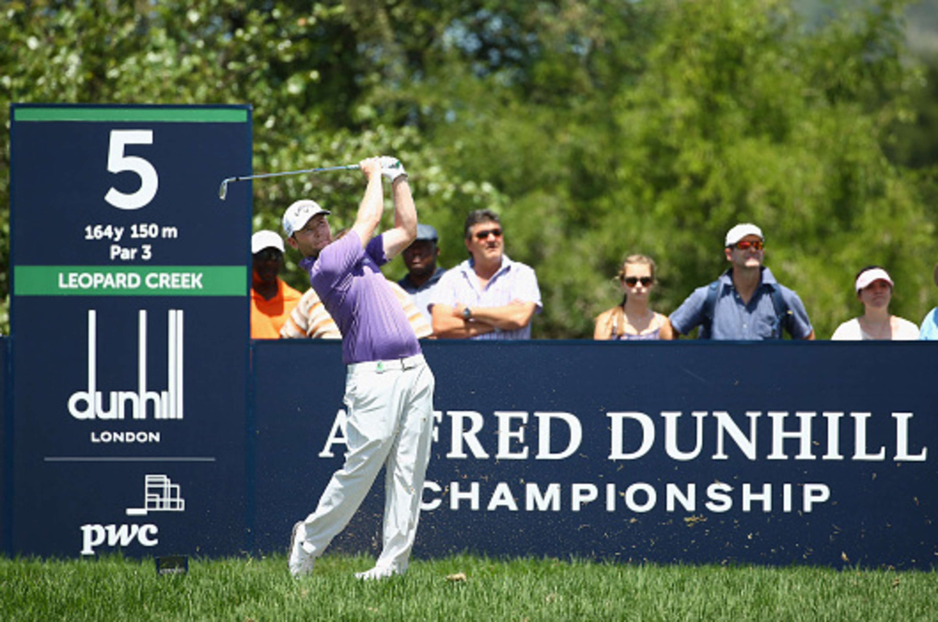 MALELANE, SOUTH AFRICA - DECEMBER 14:  Branden Grace of South Africa tee's off at the 5th during the final round of the Alfred Dunhill Championship at Leopard Creek Country Golf Club on December 14, 2014 in Malelane, South Africa.  (Photo by Richard Heath