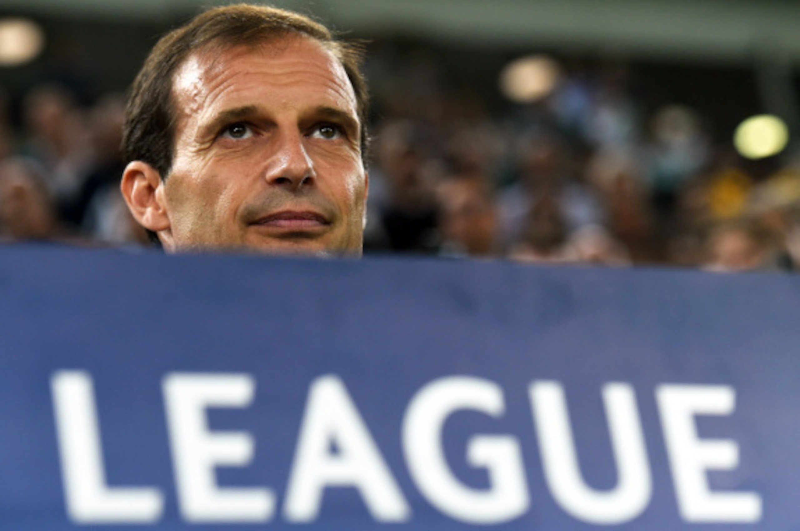 TURIN, ITALY - SEPTEMBER 16:  Juventus head coach Massimiliano Allegri looks on prior to the UEFA Champions League Group A match between Juventus and Malmo FF on September 16, 2014 in Turin, Italy.  (Photo by Valerio Pennicino/Getty Images)
