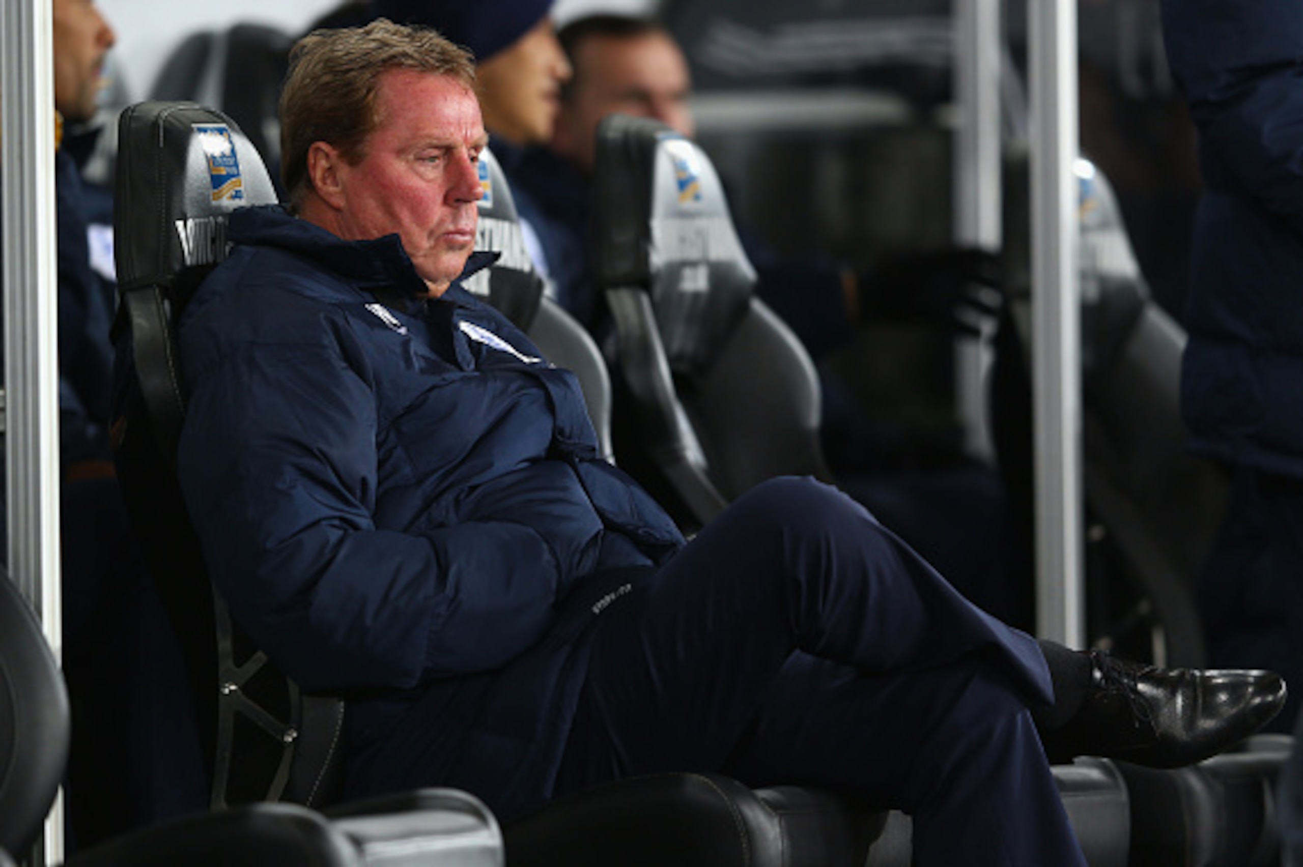 SWANSEA, WALES - DECEMBER 02:  Harry Redknapp the manager of Queens Park Rangers looks on from the bench during the Barclays Premier League match at the Liberty Stadium on December 2, 2014 in Swansea, Wales.  (Photo by Michael Steele/Getty Images)