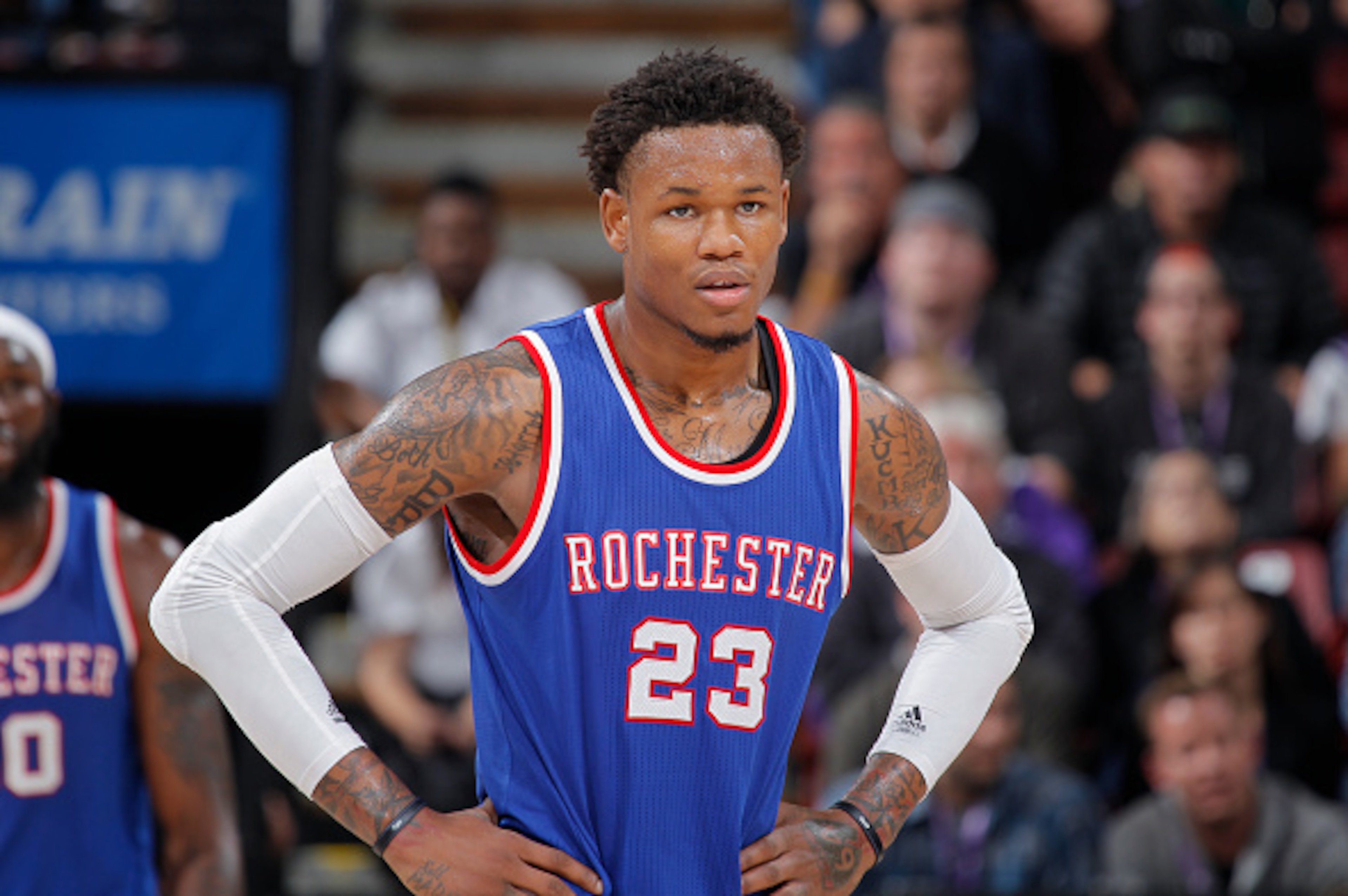 SACRAMENTO, CA - DECEMBER 5: Ben McLemore #23 of the Sacramento Kings stands on the court during the game against the Indiana Pacers on December 5, 2014 at Sleep Train Arena in Sacramento, California. NOTE TO USER: User expressly acknowledges and agrees t