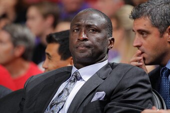 SACRAMENTO, CA - OCTOBER 18: Assistant coach Tyrone Corbin of the Sacramento Kings in a game against Maccabi Haifa on October 18, 2014 at Sleep Train Arena in Sacramento, California. NOTE TO USER: User expressly acknowledges and agrees that, by downloadin
