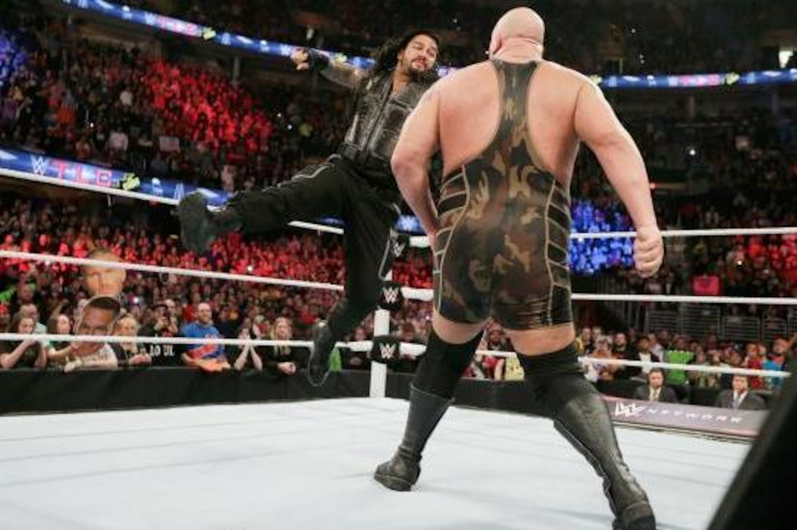 Roman Reigns goes after Big Show at TLC.